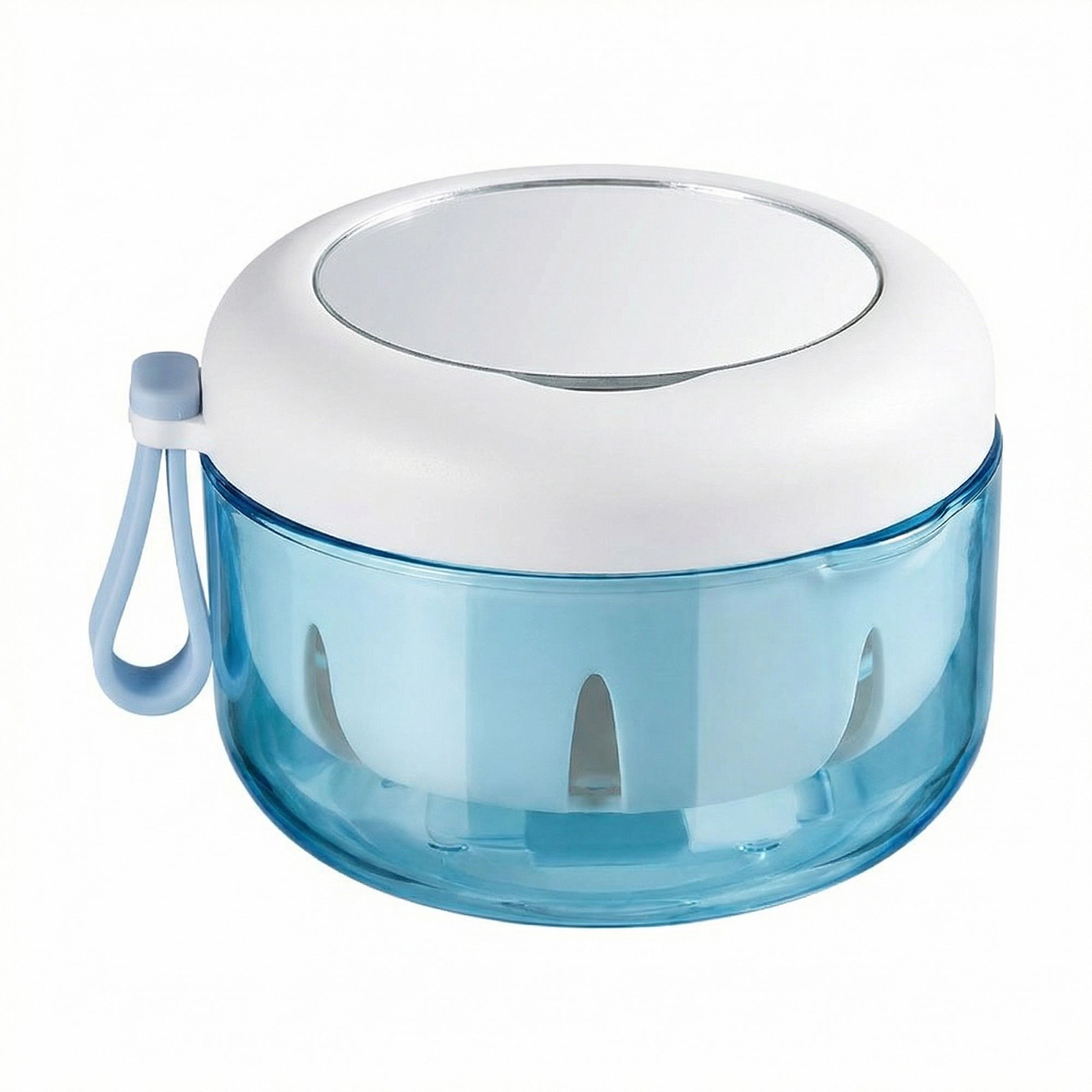 Alilang Women Denture Retainer Case with Mirror & Strainer, Leakproof Orthodontic Mouth Guard Storage Box with Carabiner