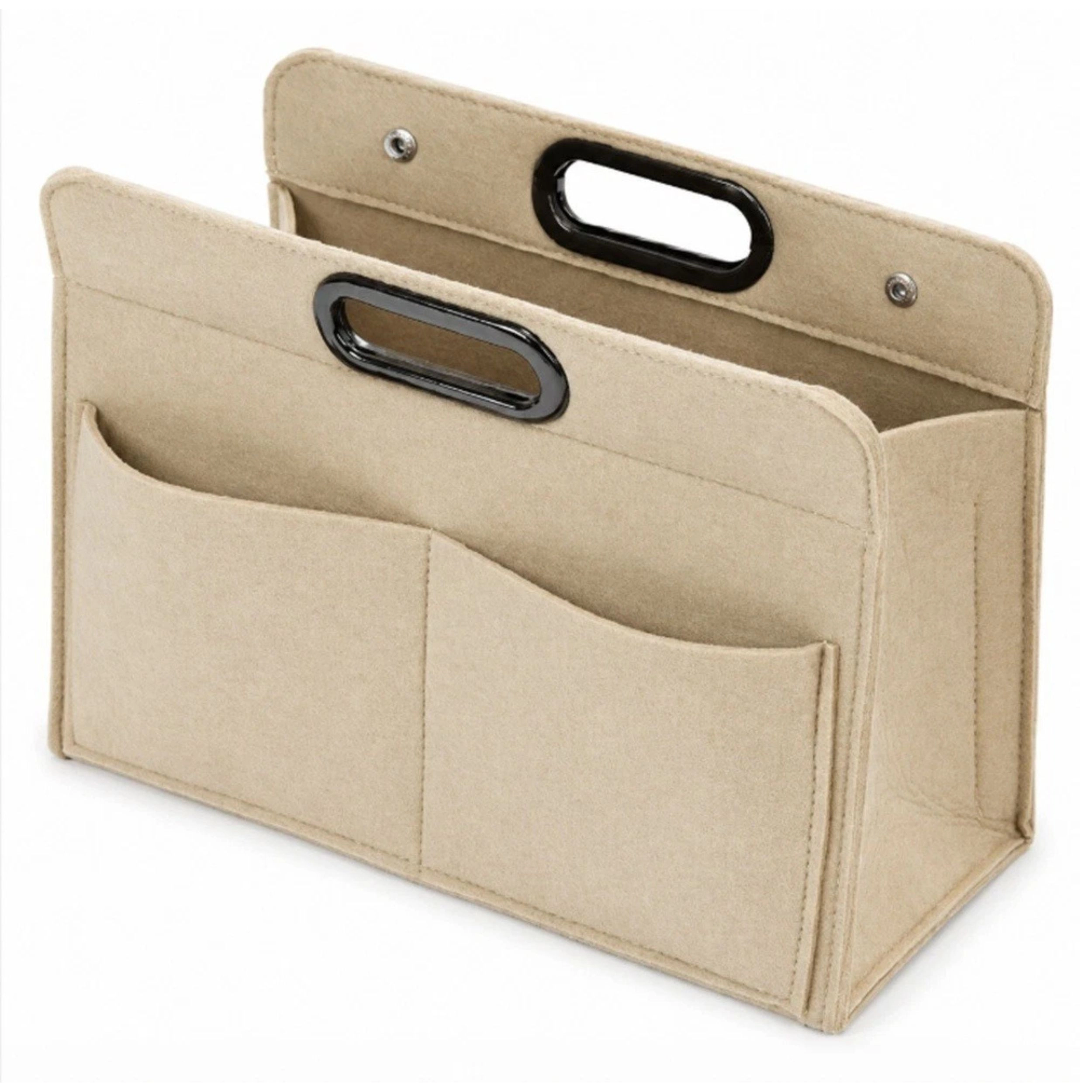 Home Collection Felt Handbag Organizer Insert Multi Pocket Purse Shaper Divider