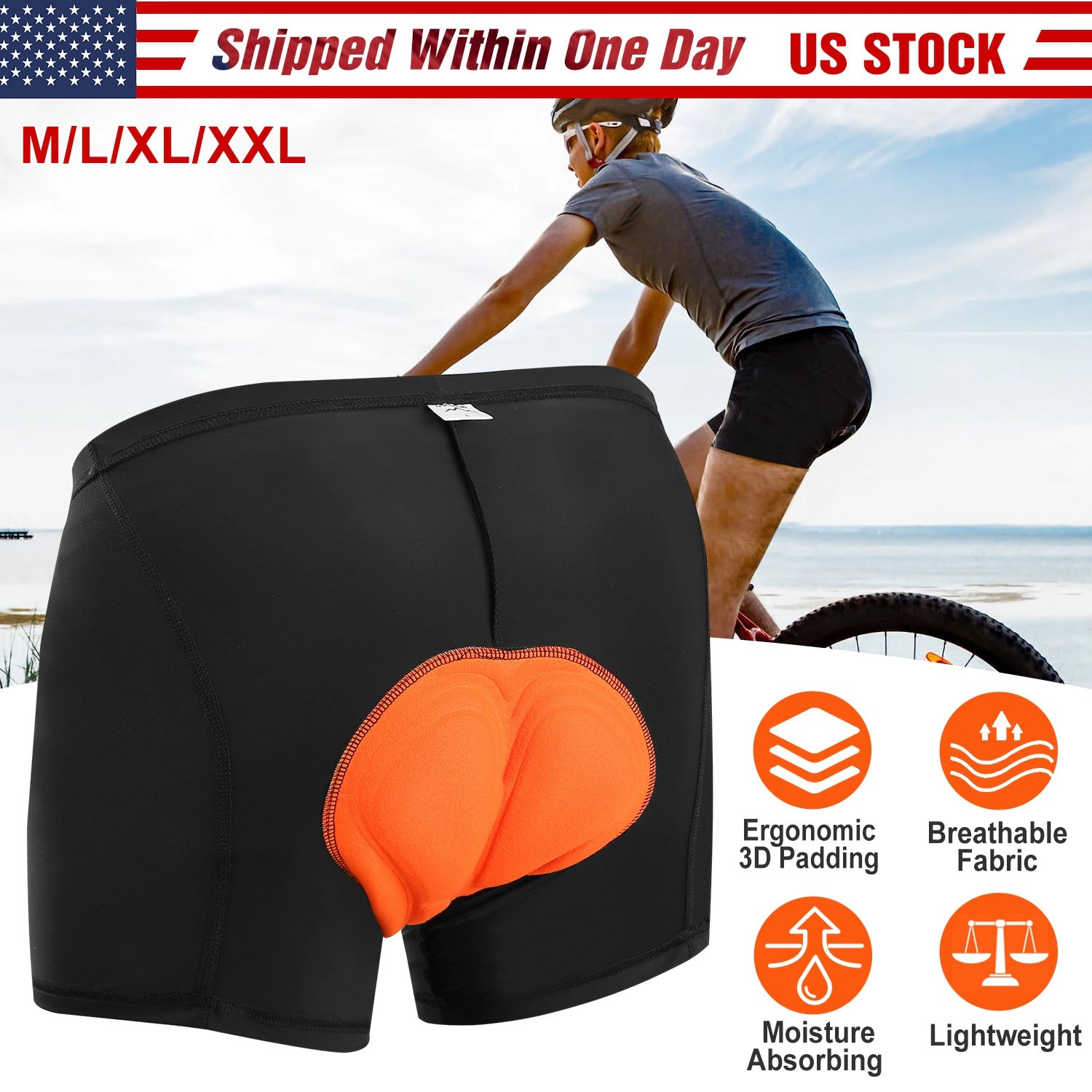 GBruno 3D Padded Cycling Underwear Shorts