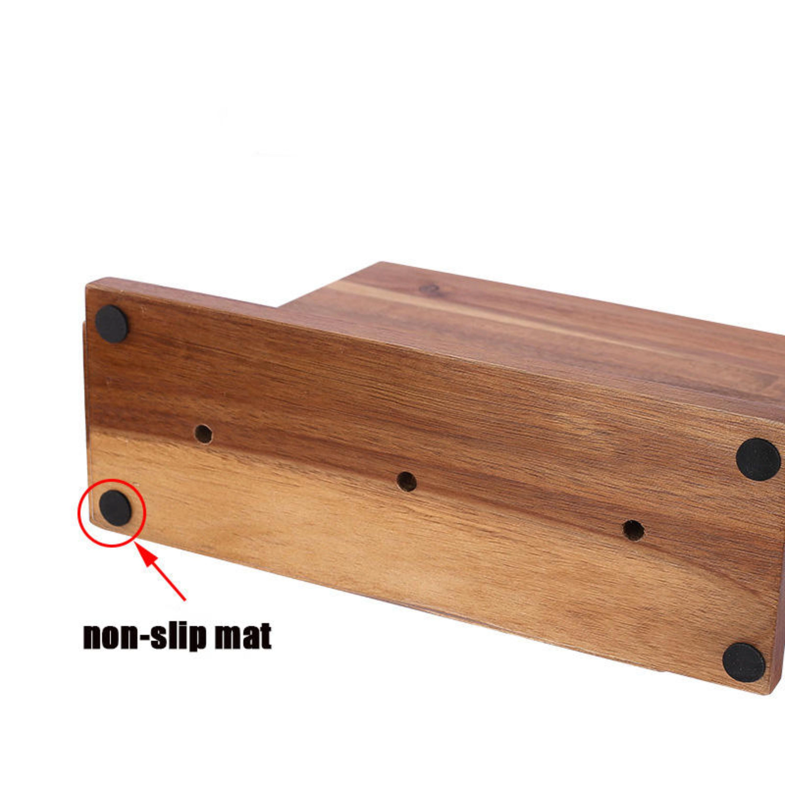 Kitcheniva Acacia Wood Magnetic Knife Block
