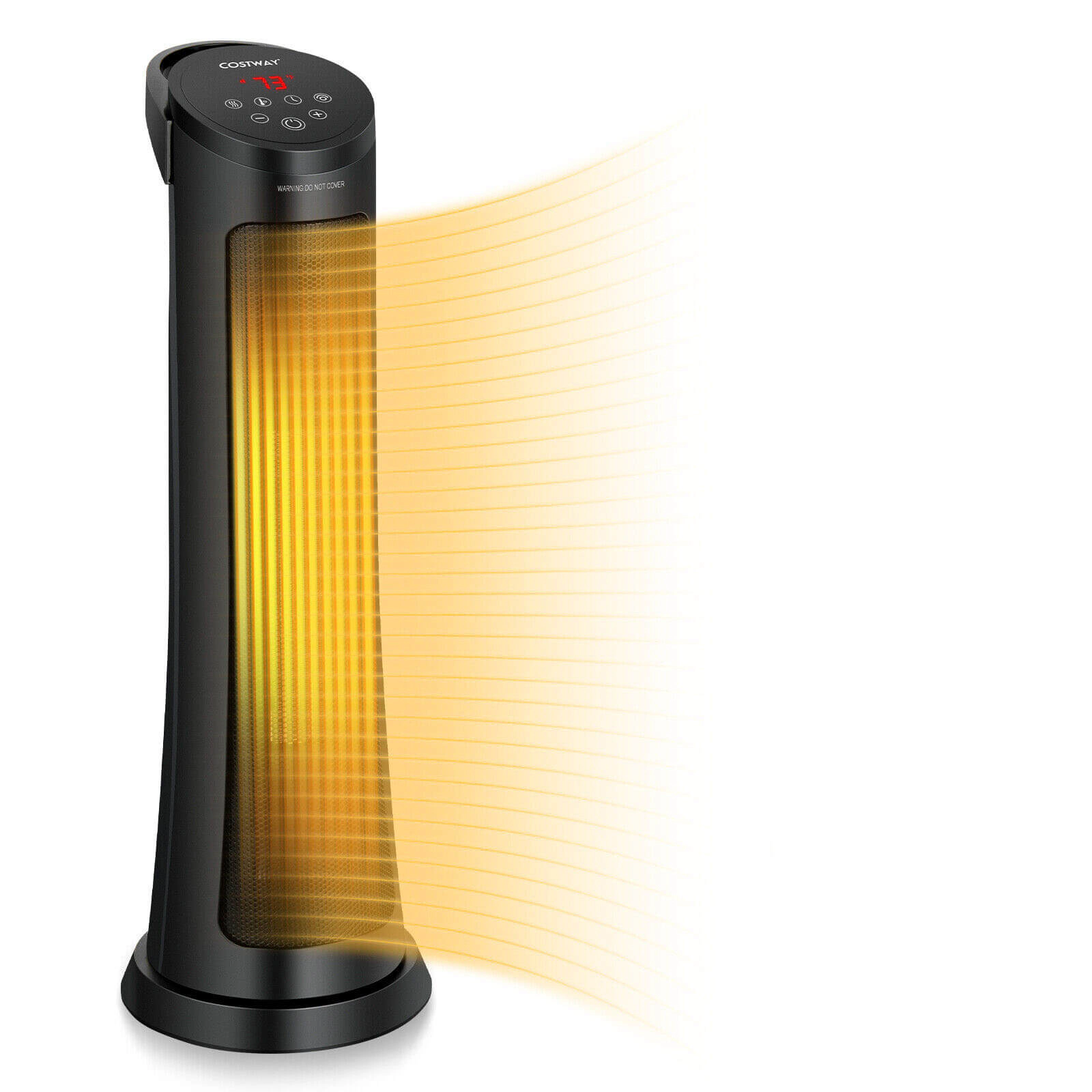 SlickBlue 1500W Ceramic Space Heater with Remote Control and Timer