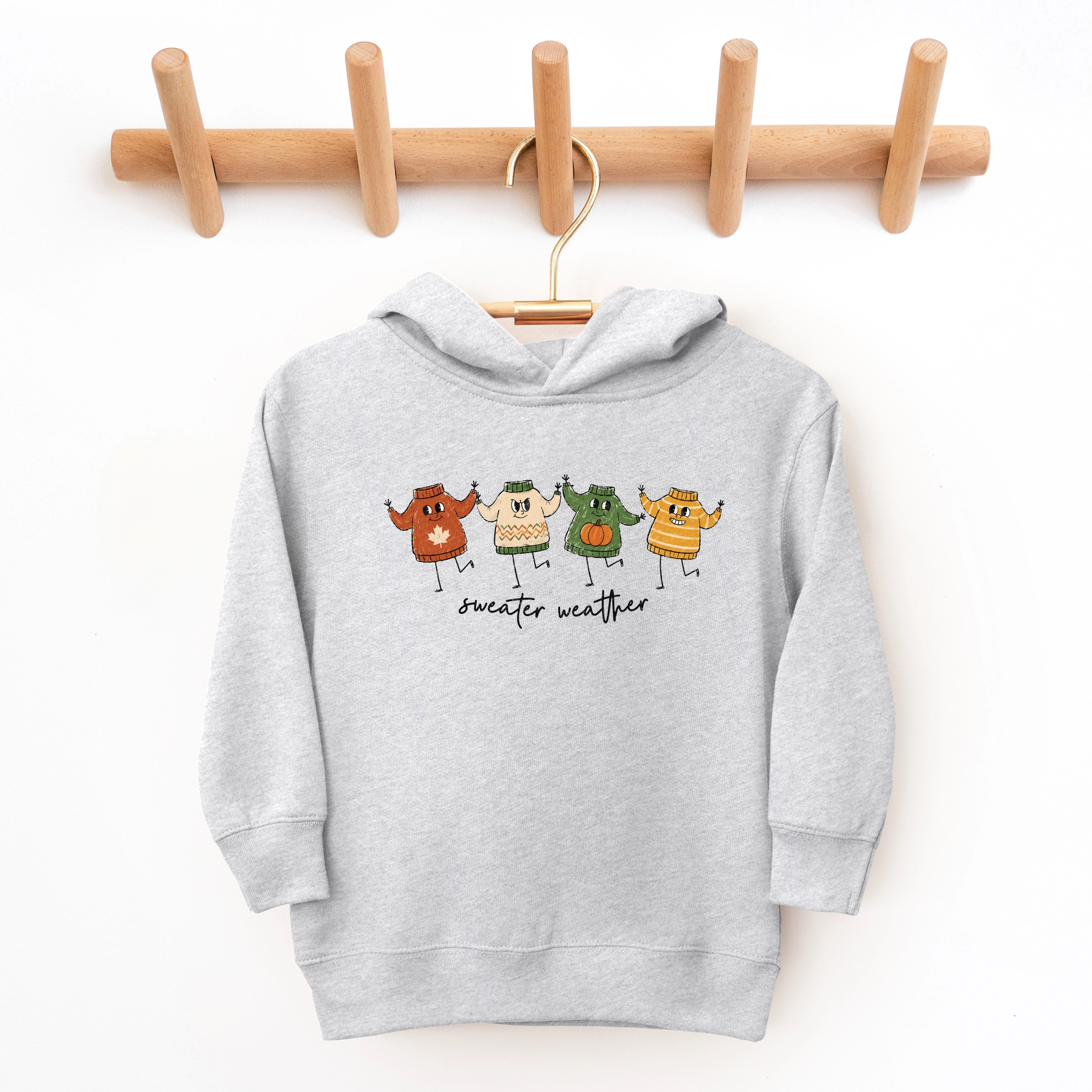 The Juniper Shop - Toddler Hoodie Sweater Weather Stick Figures