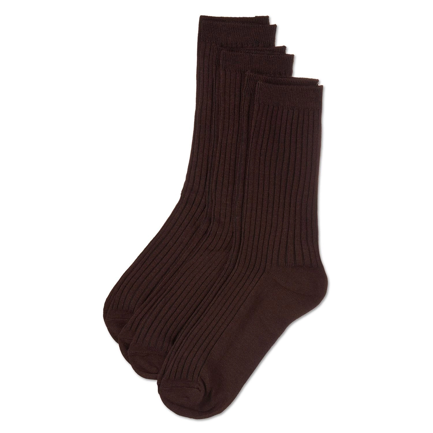 MeMoi Women's 3 Pair Pack Rib Crew Socks