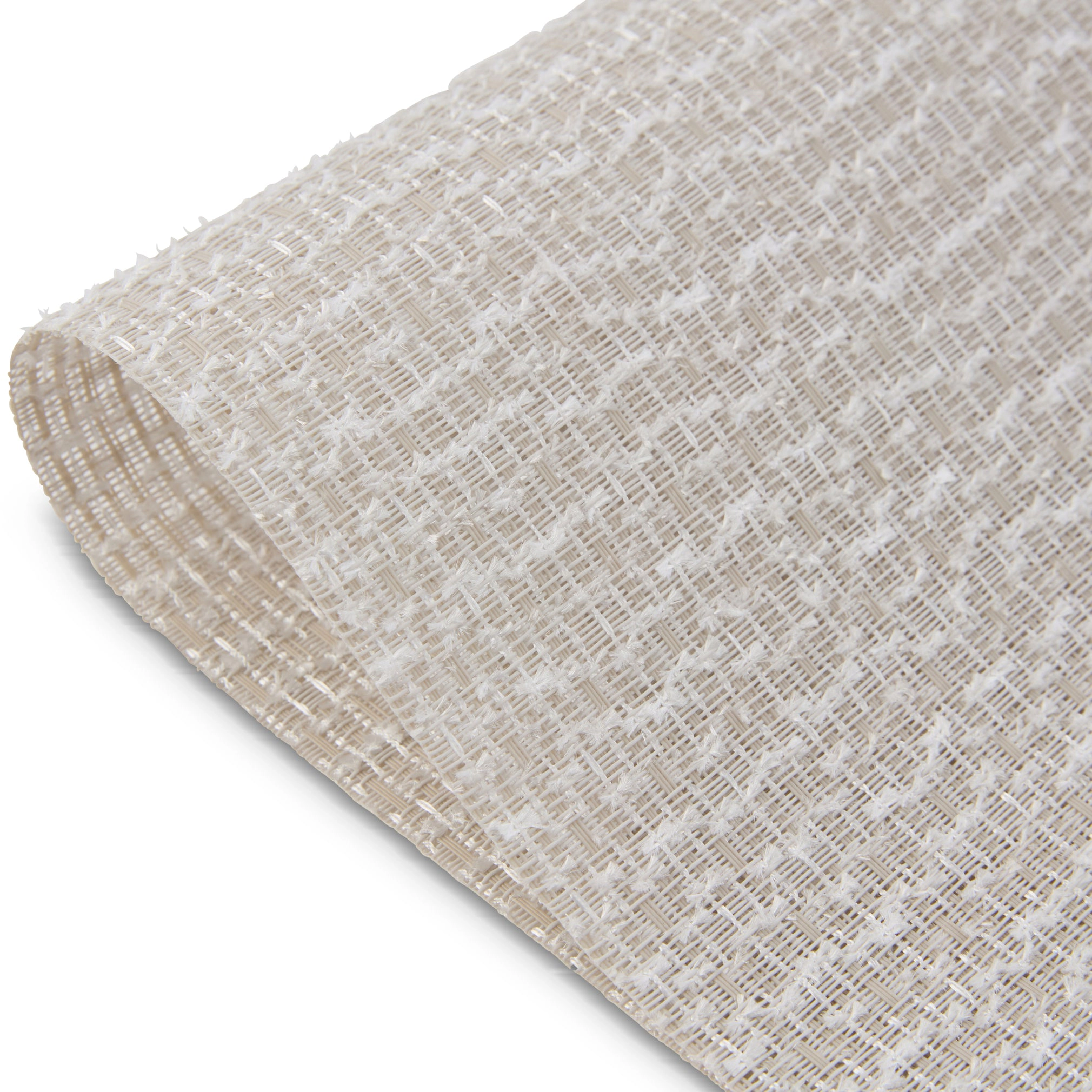 Dainty Home Knoteted Boucle Woven Vinyl Reversible Rectangular 13" x 19" Placemat Set of 6