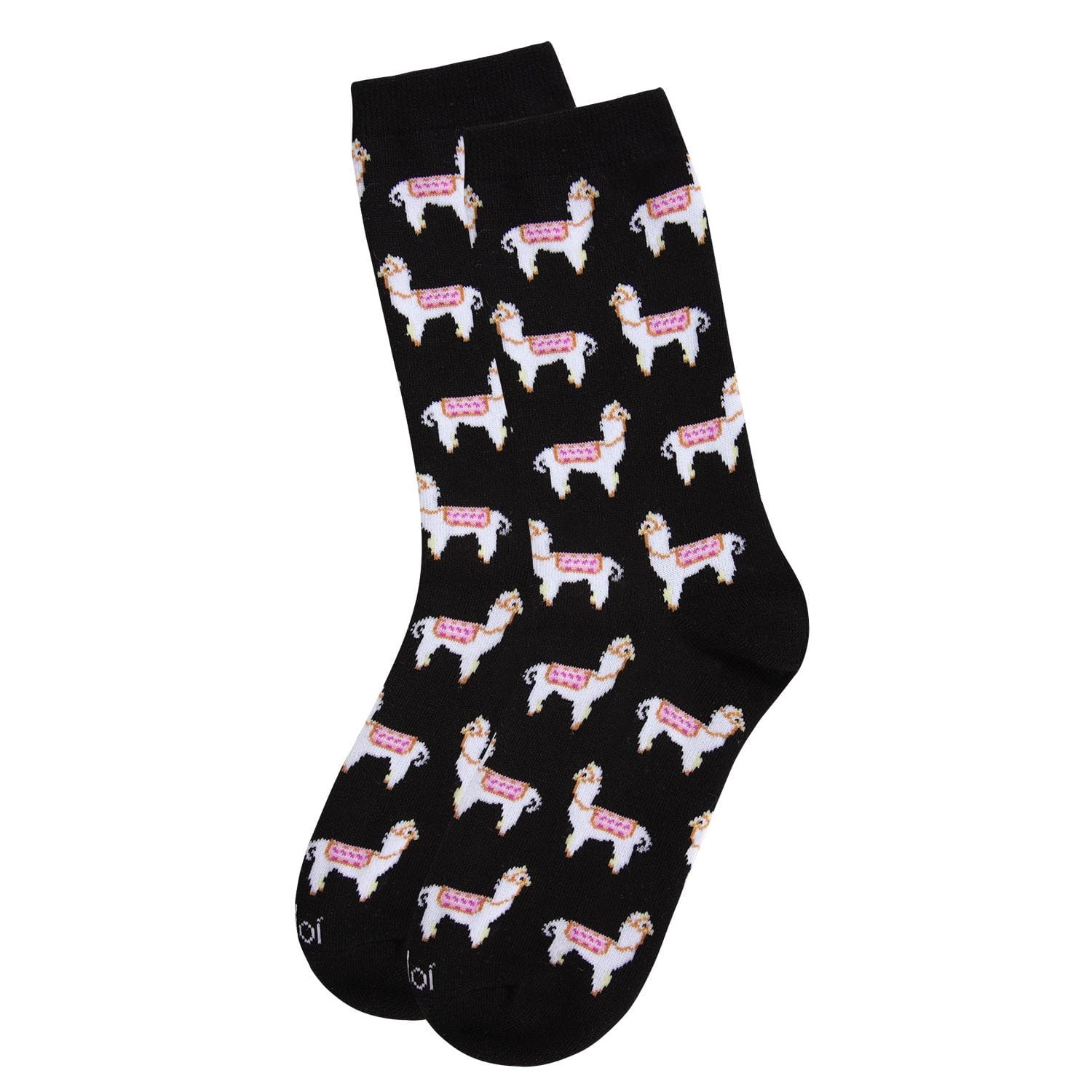 MeMoi Llamas Bamboo Blend Crew Socks