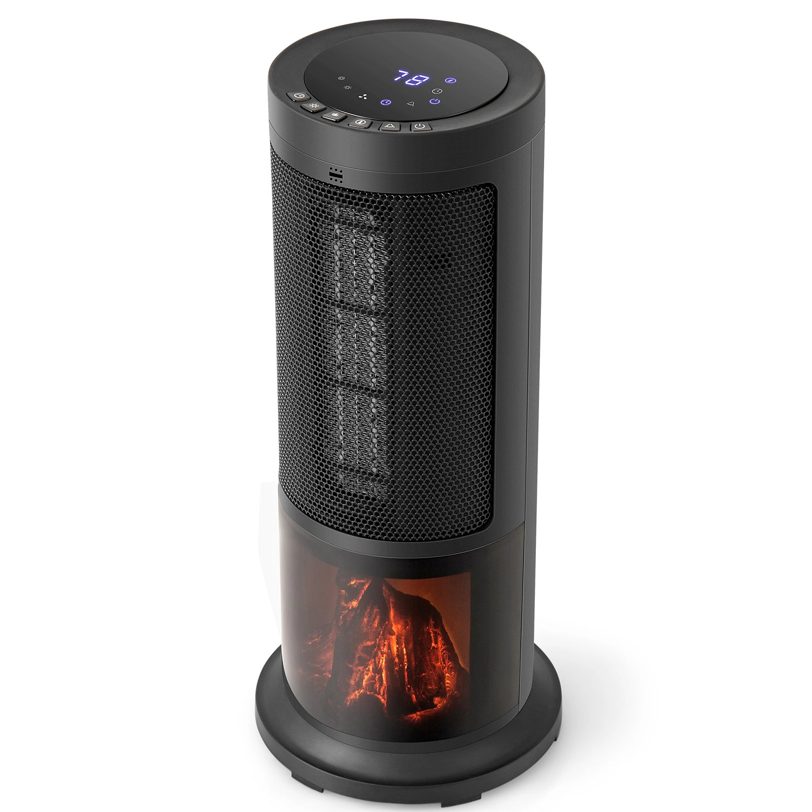 SlickBlue 17" Electric Space Heater with 135° Oscillation and Remote