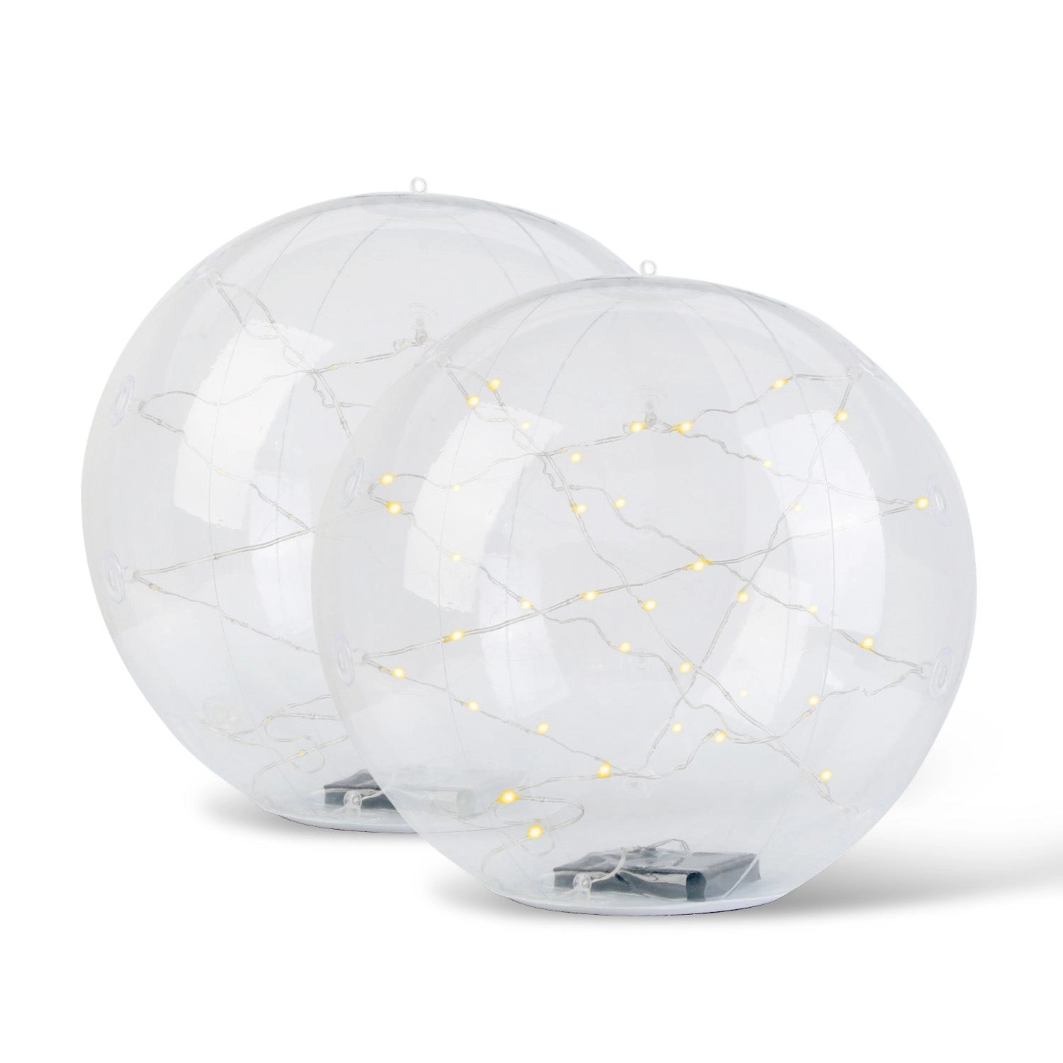 GBruno 2-Pc Solar Floating Pool Lights With Remote