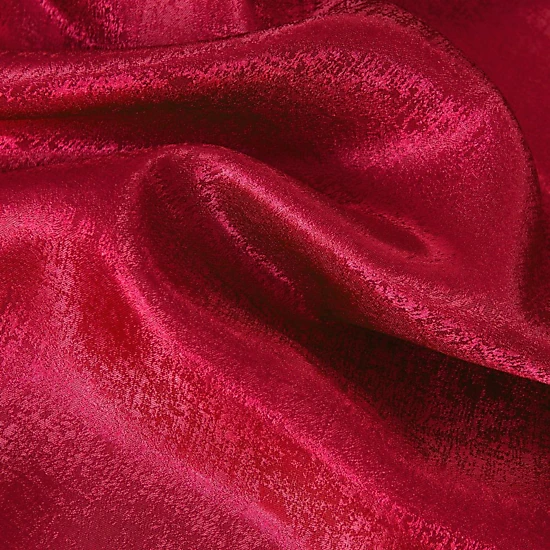 Olivia Gray Roxy Two Tone Jacquard Grommet Single Panel - 54x90", Red