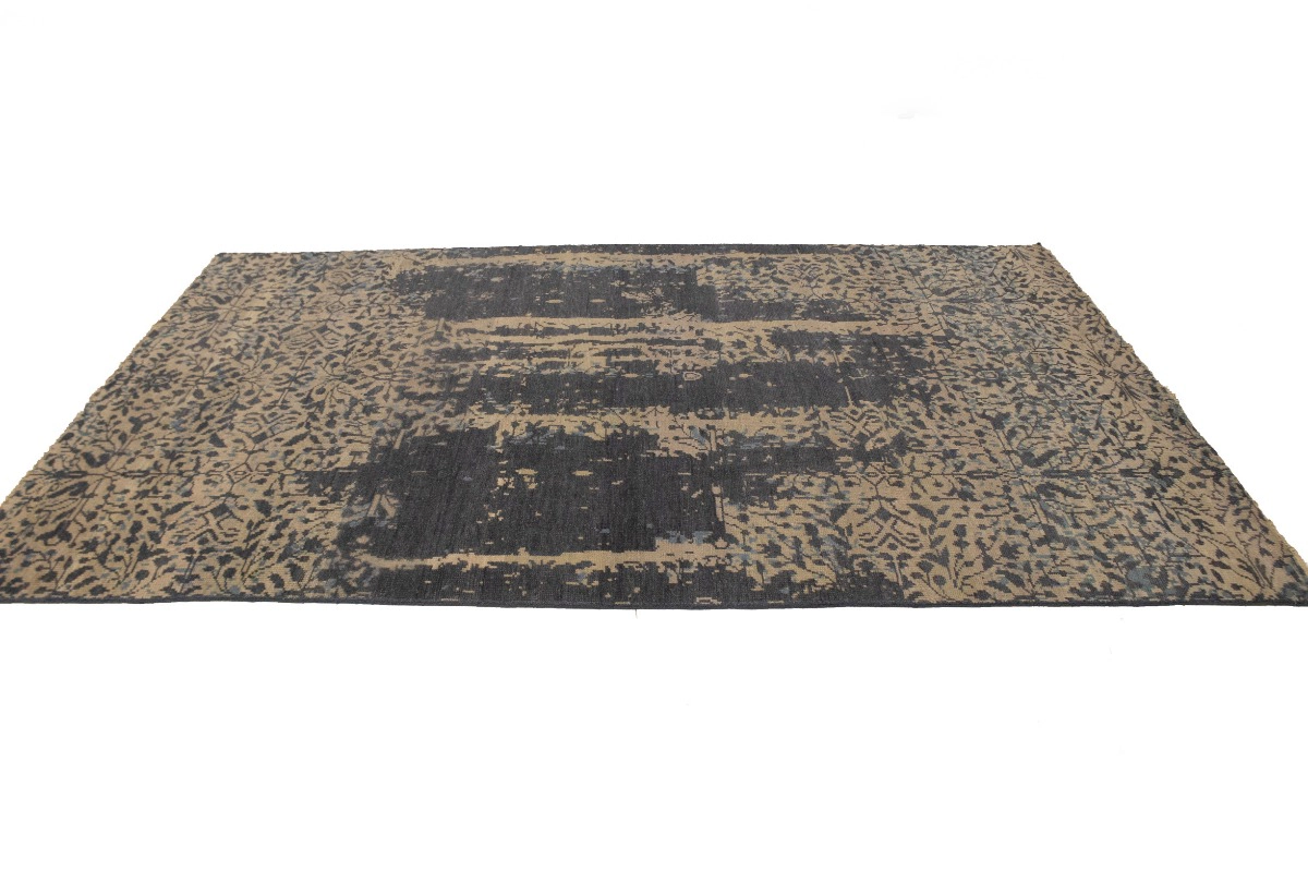 Magic Rugs 5'11 X 9'2 Charcoal Hand Knotted Oriental Modern Wool Rug
