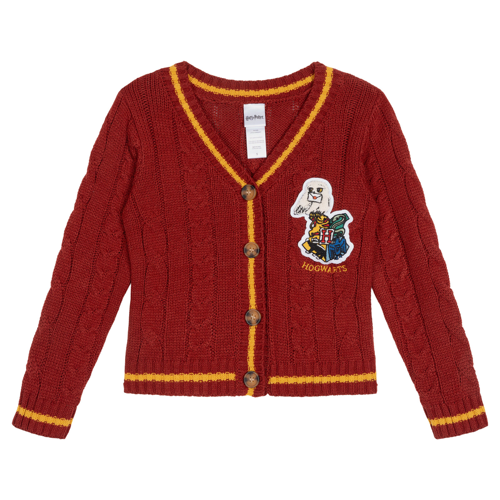 Harry Potter Hedwig Girls' Cardigan Sweater