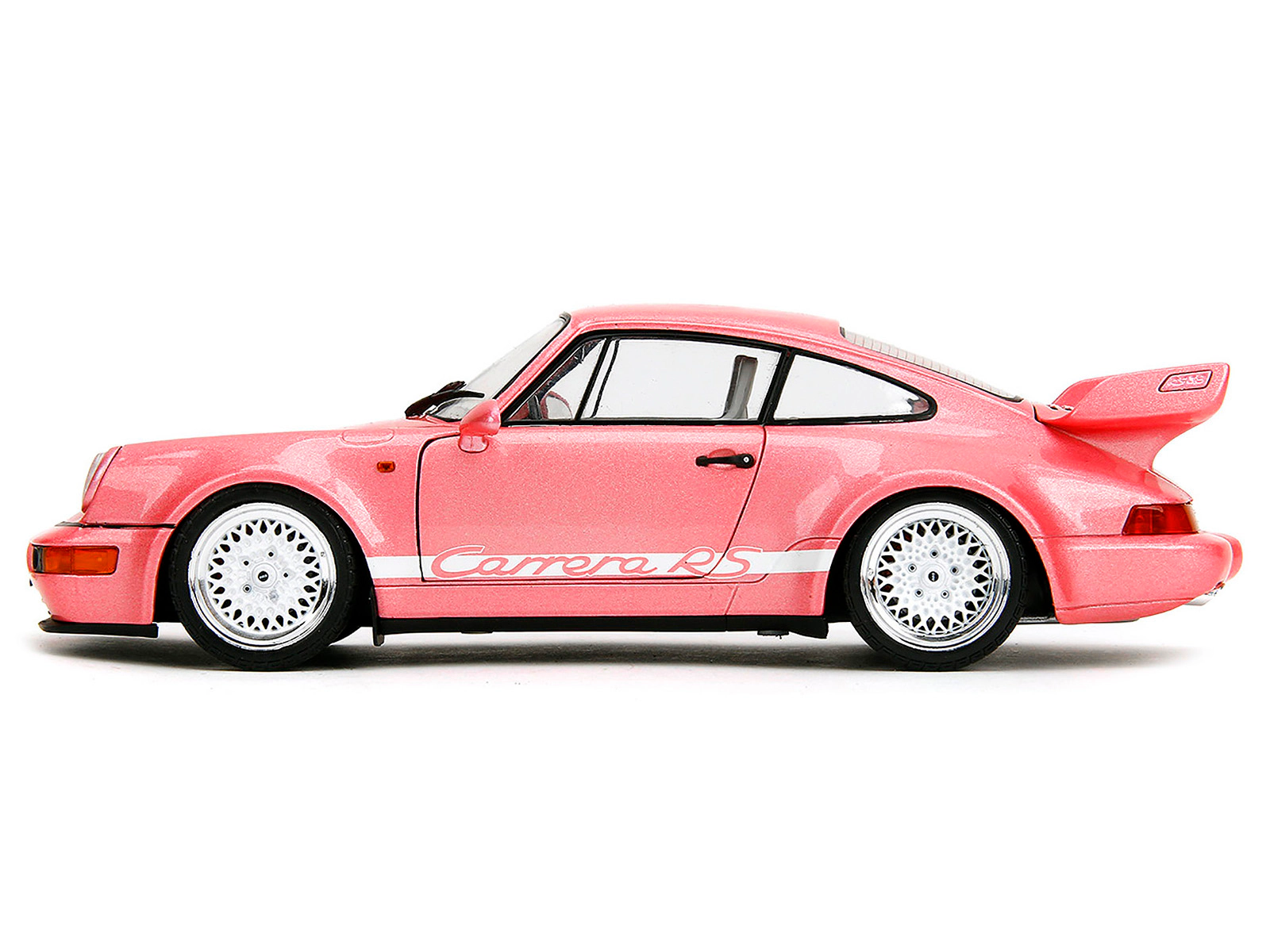 Jada Porsche 911 Carrera RS (964) Pink Metallic with White Stripes "Pink Slips" Series 1/18 Diecast Model Car by Jada