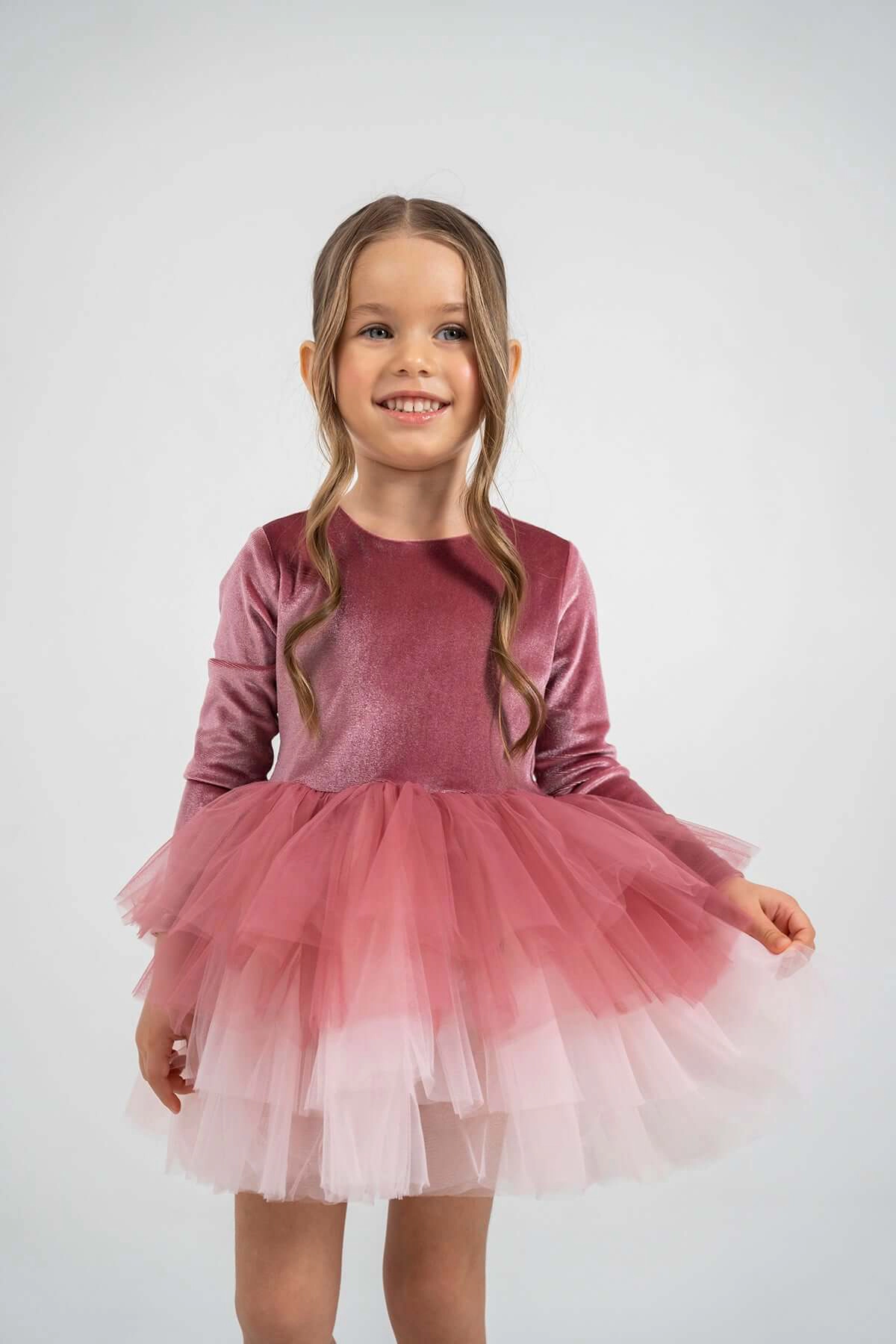 Mini Celebrities Girls Velvet Tutu Dress