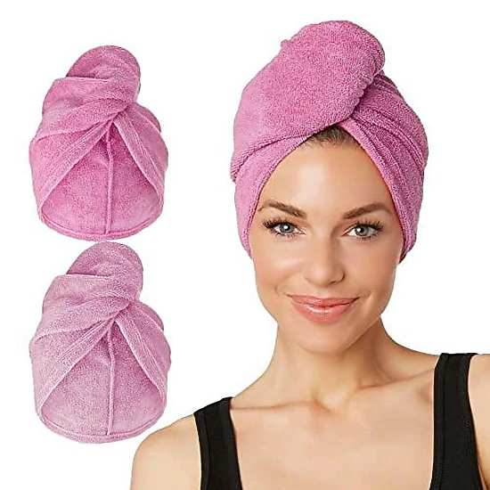 PIGFDK Microfiber Hair Towel Wrap Turban for Women