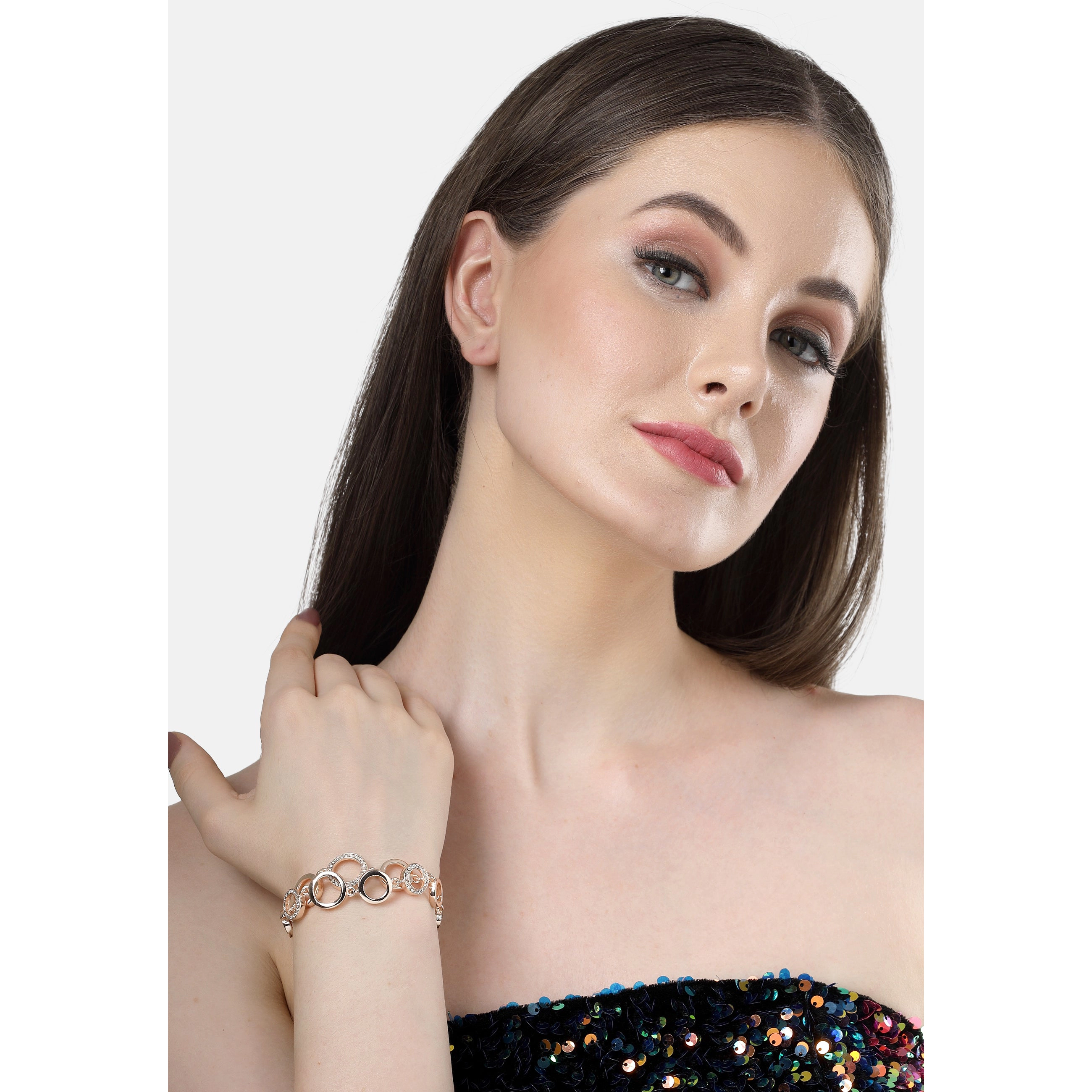 AGP PARIS Womens Diva Collection Elegant Chain Bracelet
