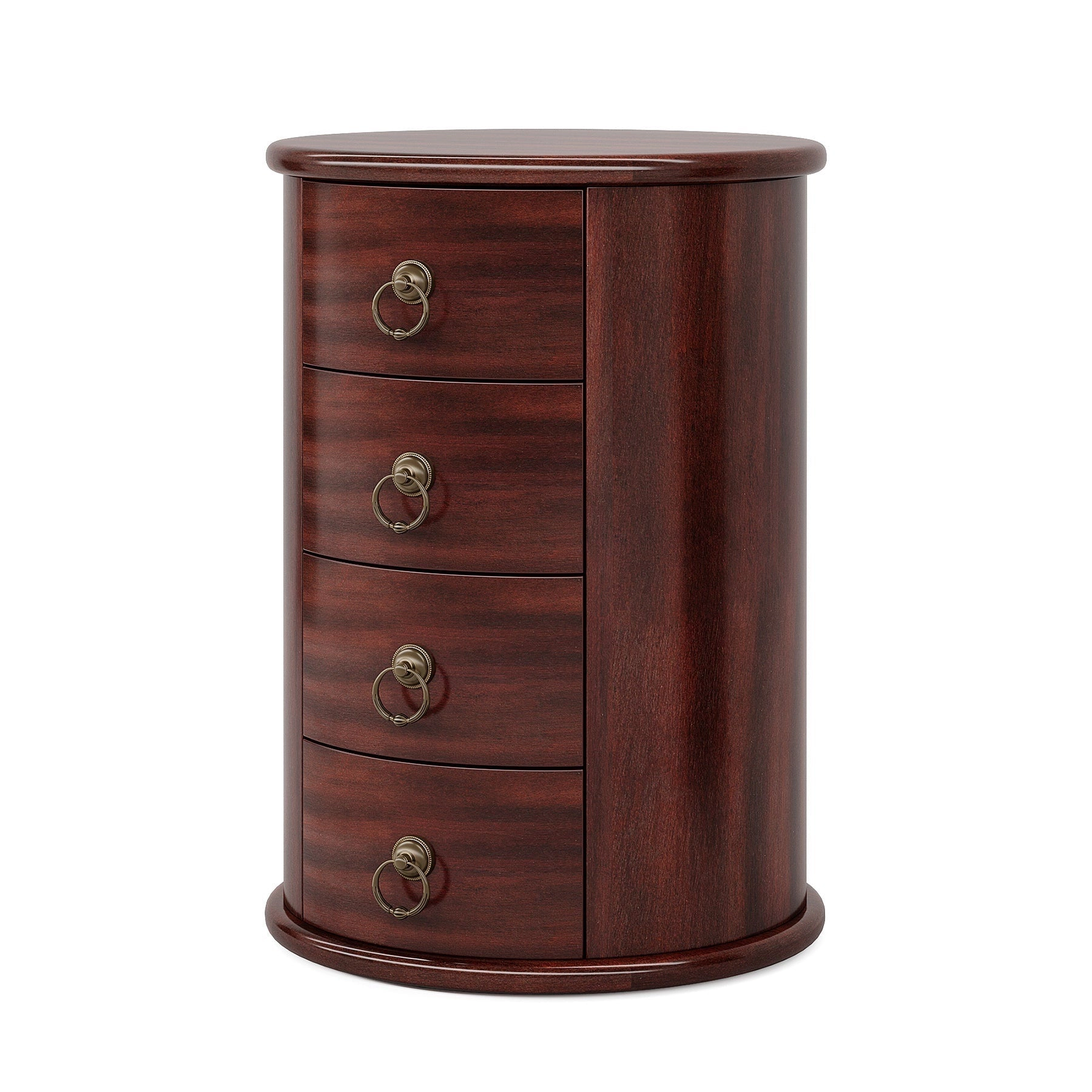 Tribesigns Wood End Table Vintage Nightstand With 4 Drawers