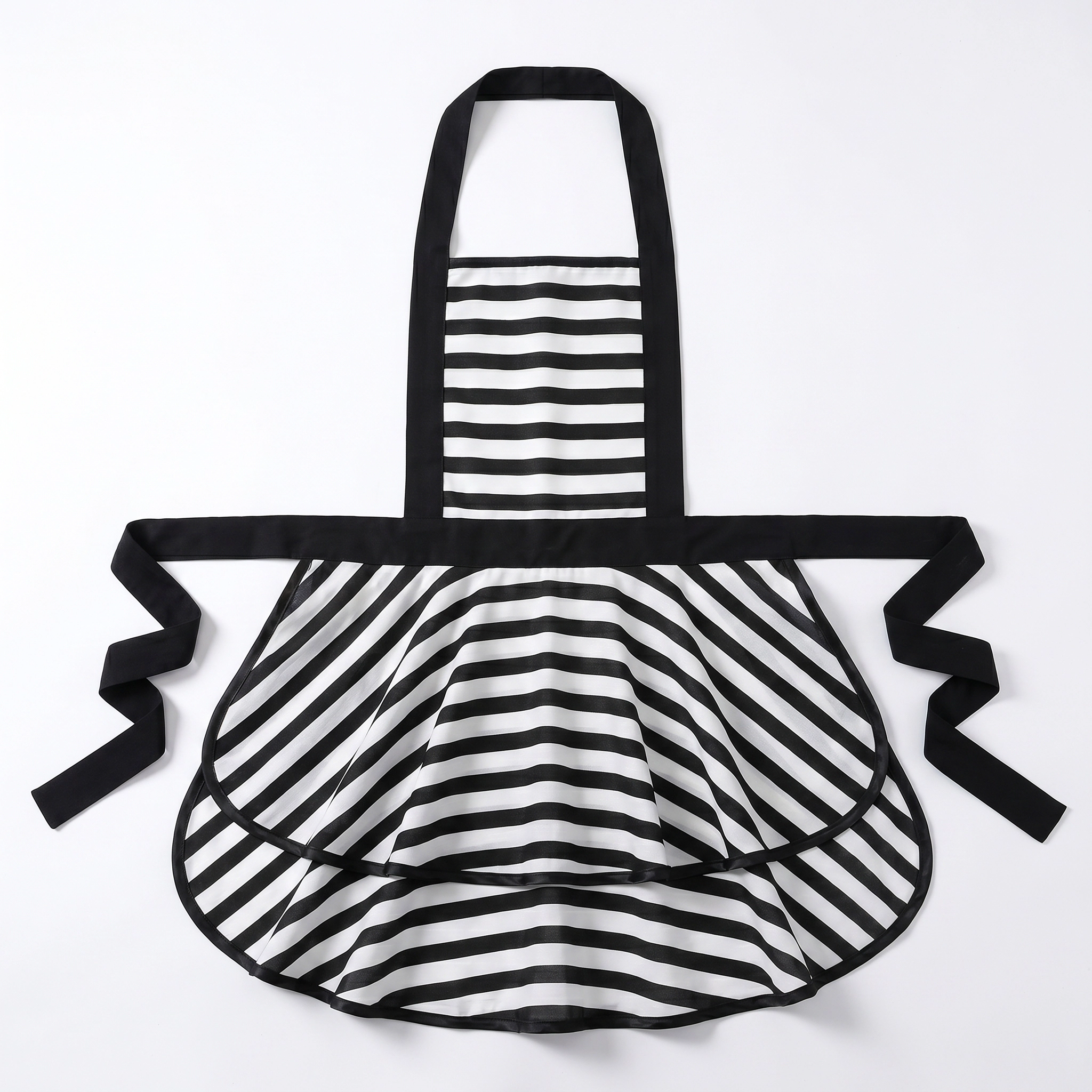 Alilang Unisex Vintage Dress Style Kitchen Apron with Halter Neck Tie Full Skirt Coverage and Adjustable Waist Bow