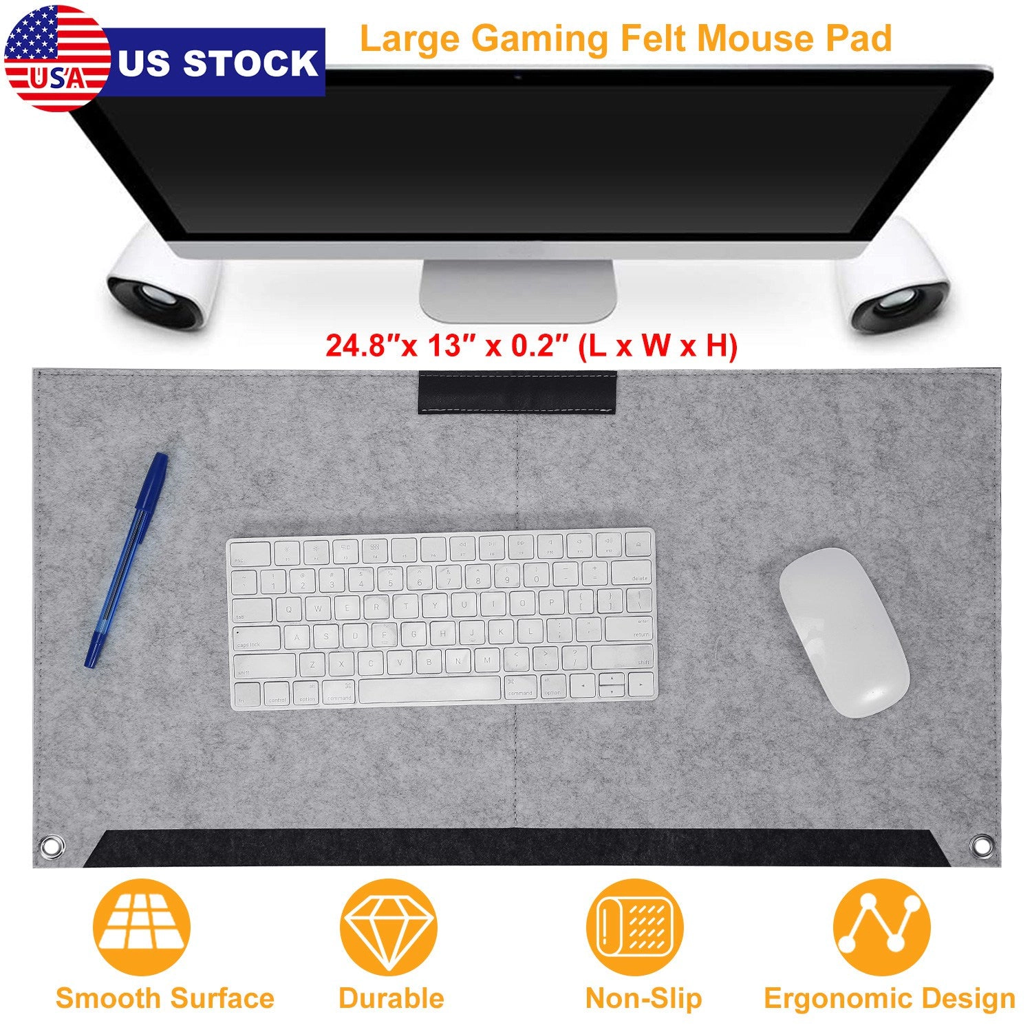 GBruno Felt Extended Gaming Mouse Pad