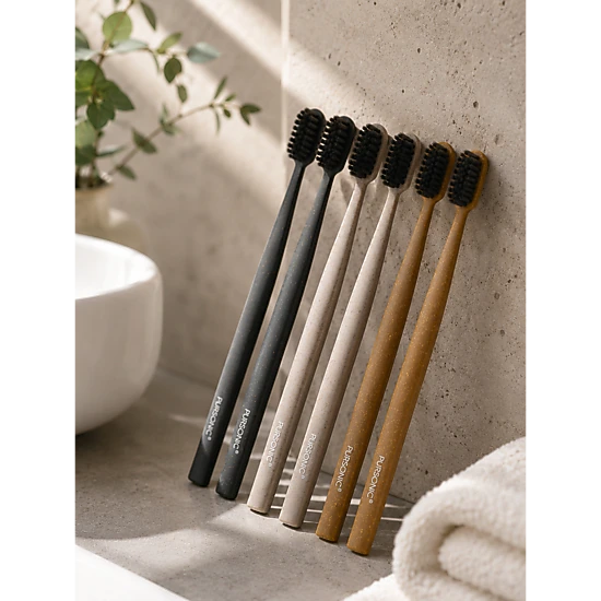 Pursonic Unisex 100% Eco-friendly Cedarwood Toothbrushes (6 Pack)