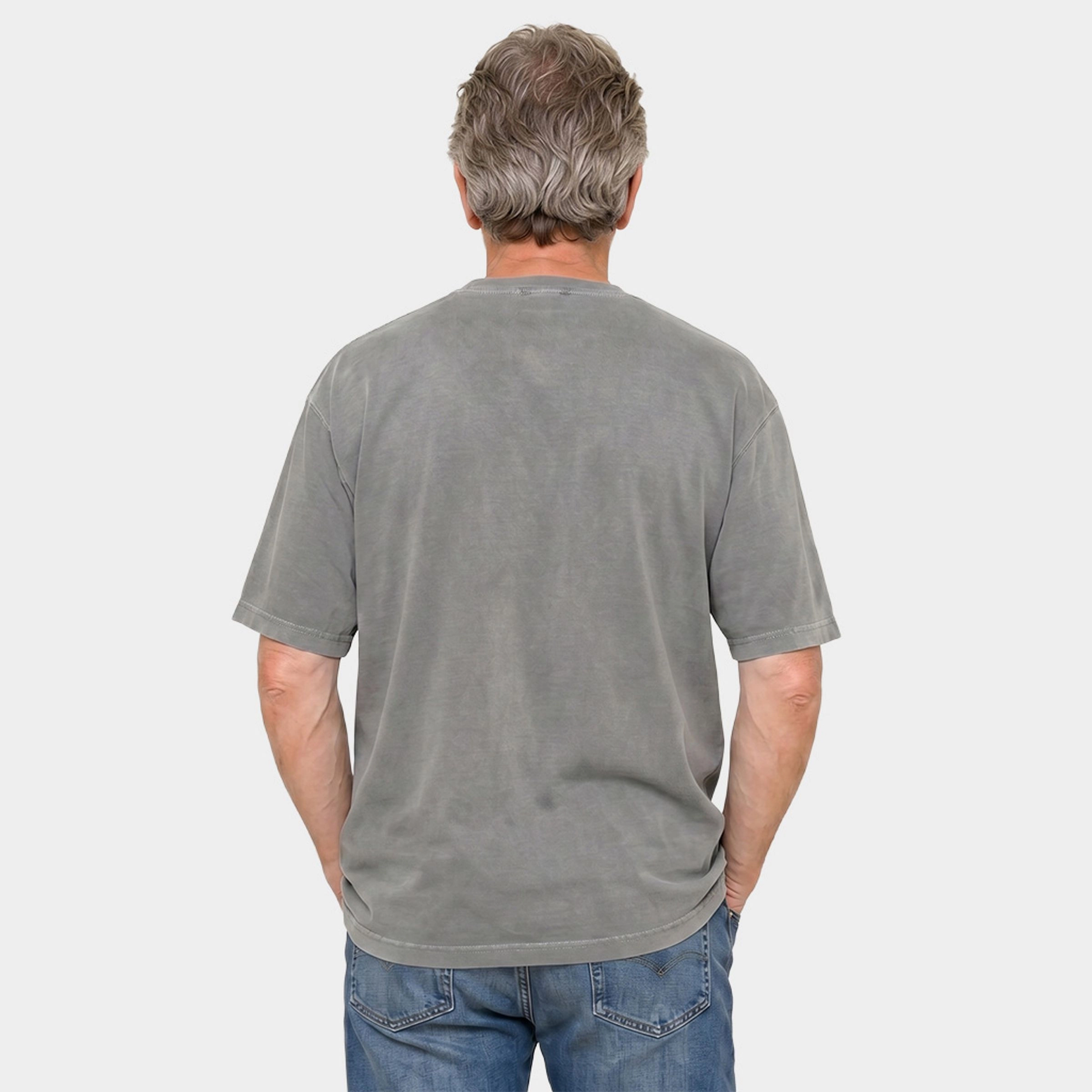 Simply Sage Market - Men's Garment Dyed Graphic T-Shirt Papa Fishing Distressed