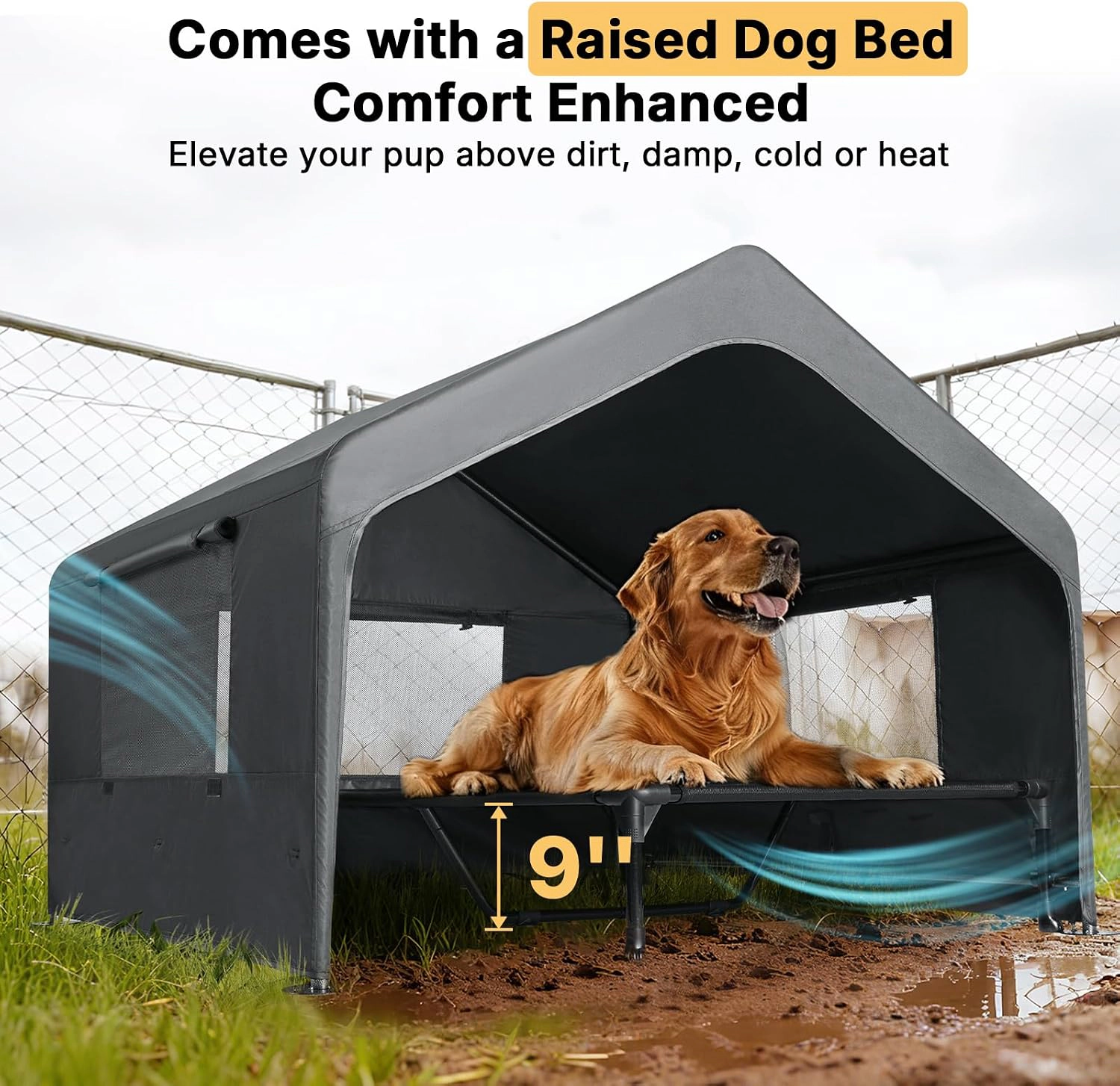 Veehoo Waterproof Outdoor Tent for Dogs