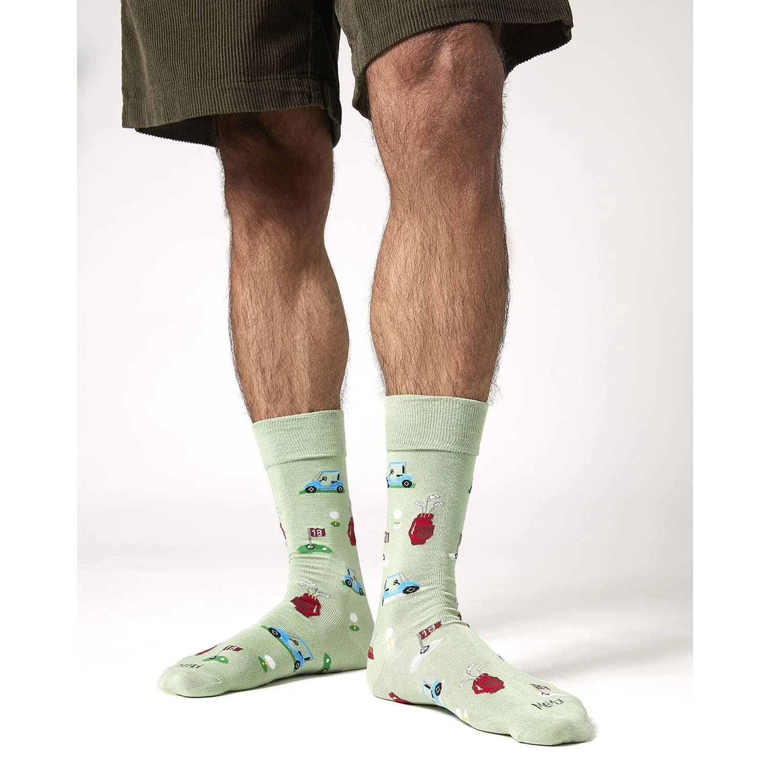 MeMoi Men's Tee Time Rayon From Bamboo Crew Socks