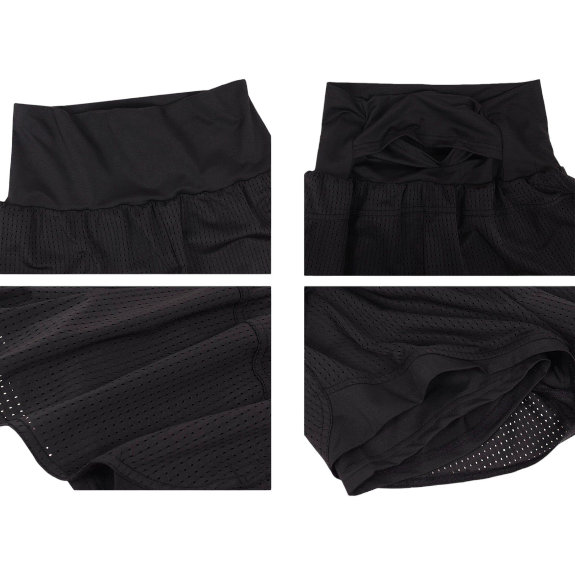Anna-Kaci Women's Quick Dry Loose Running Shorts 2-in-1 Gym