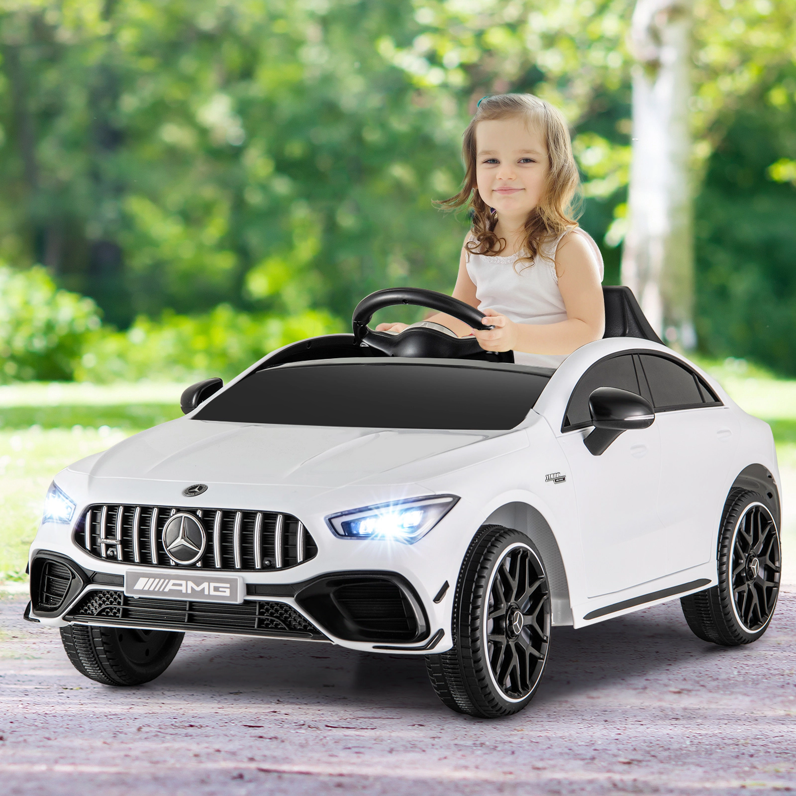 LJG 12V Kids Ride on Car Mercedes-Benz AMG CLA 45 with Remote