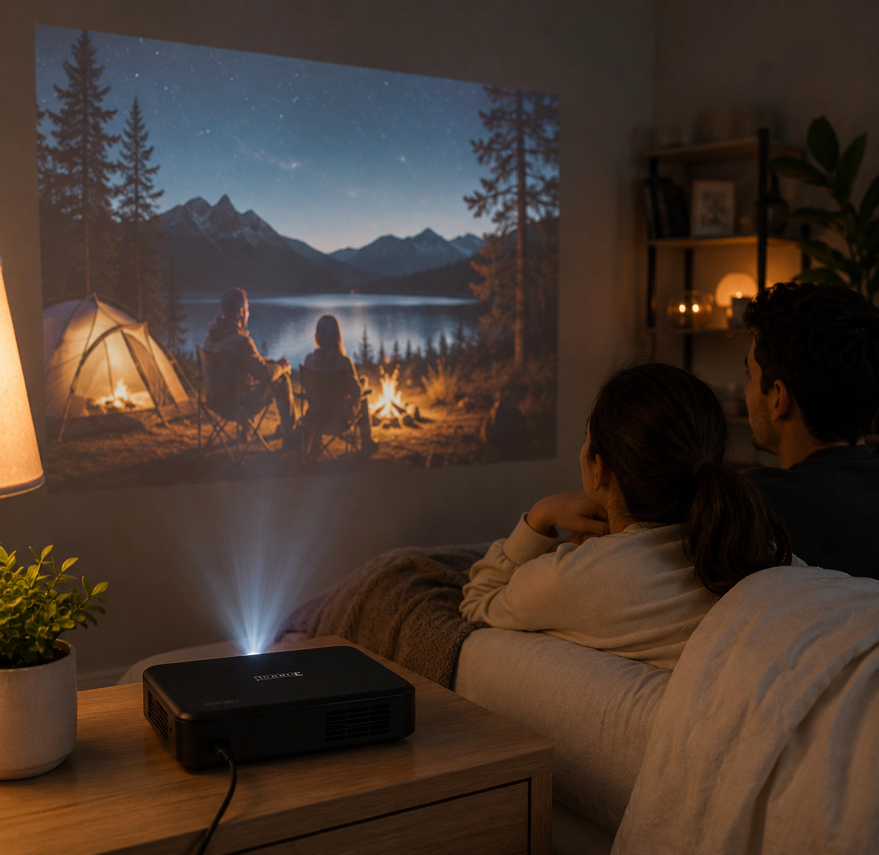 Pursonic Unisex Portable HD Compact Projector for Home Entertainment