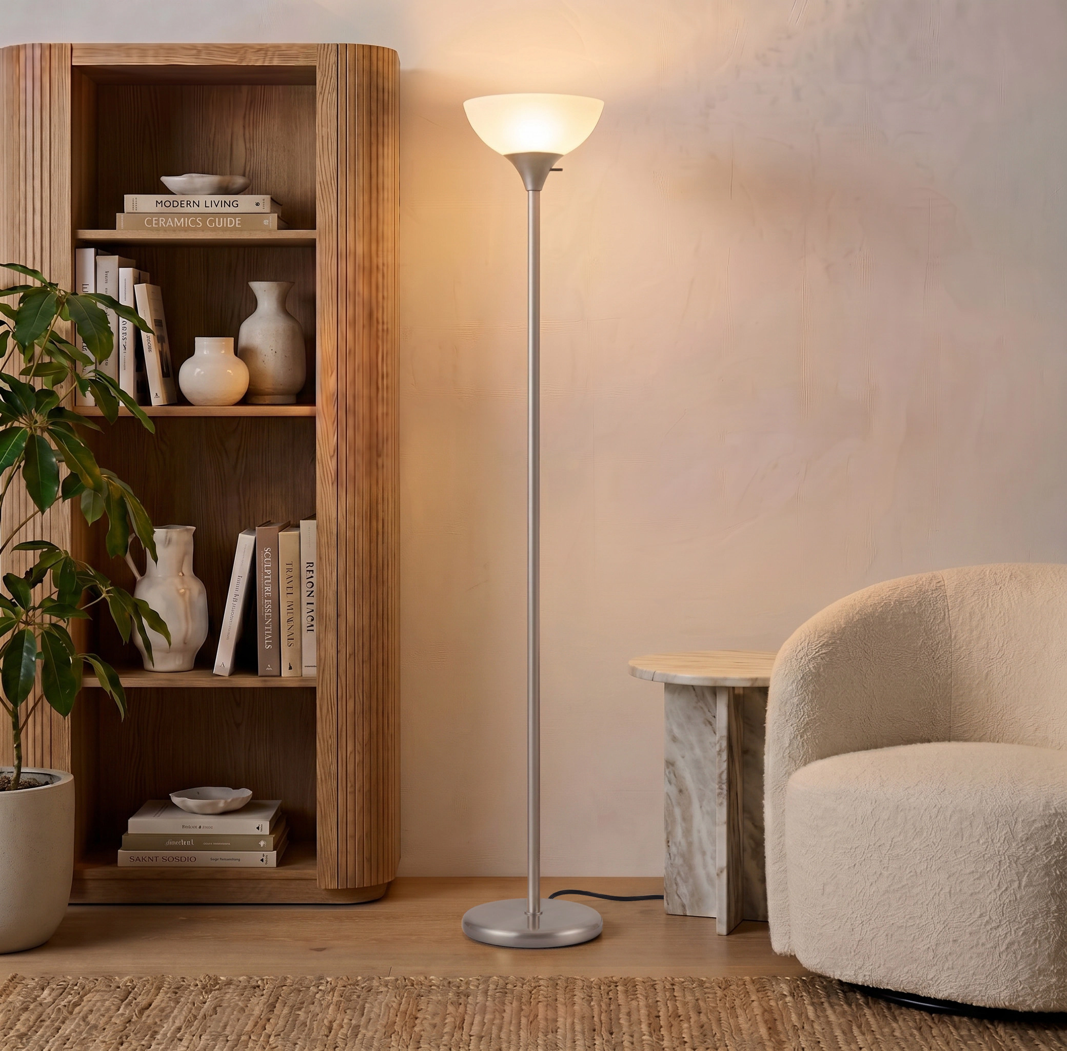 Brightech Sky Dome Torchiere Dimmable Floor Lamp