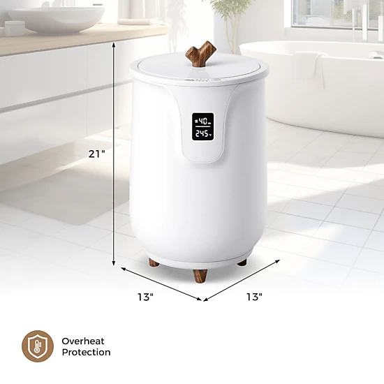 SlickBlue 20L Electric Towel Warmer with 3 Heat Levels, 400W