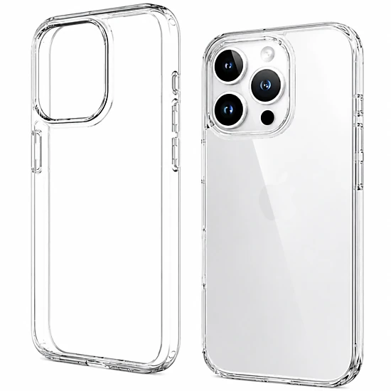 Qixxronics Transparent Case for iPhone 15 Pro Shockproof Phone Case Protective Cellphone Cover for iPhone 15 Pro