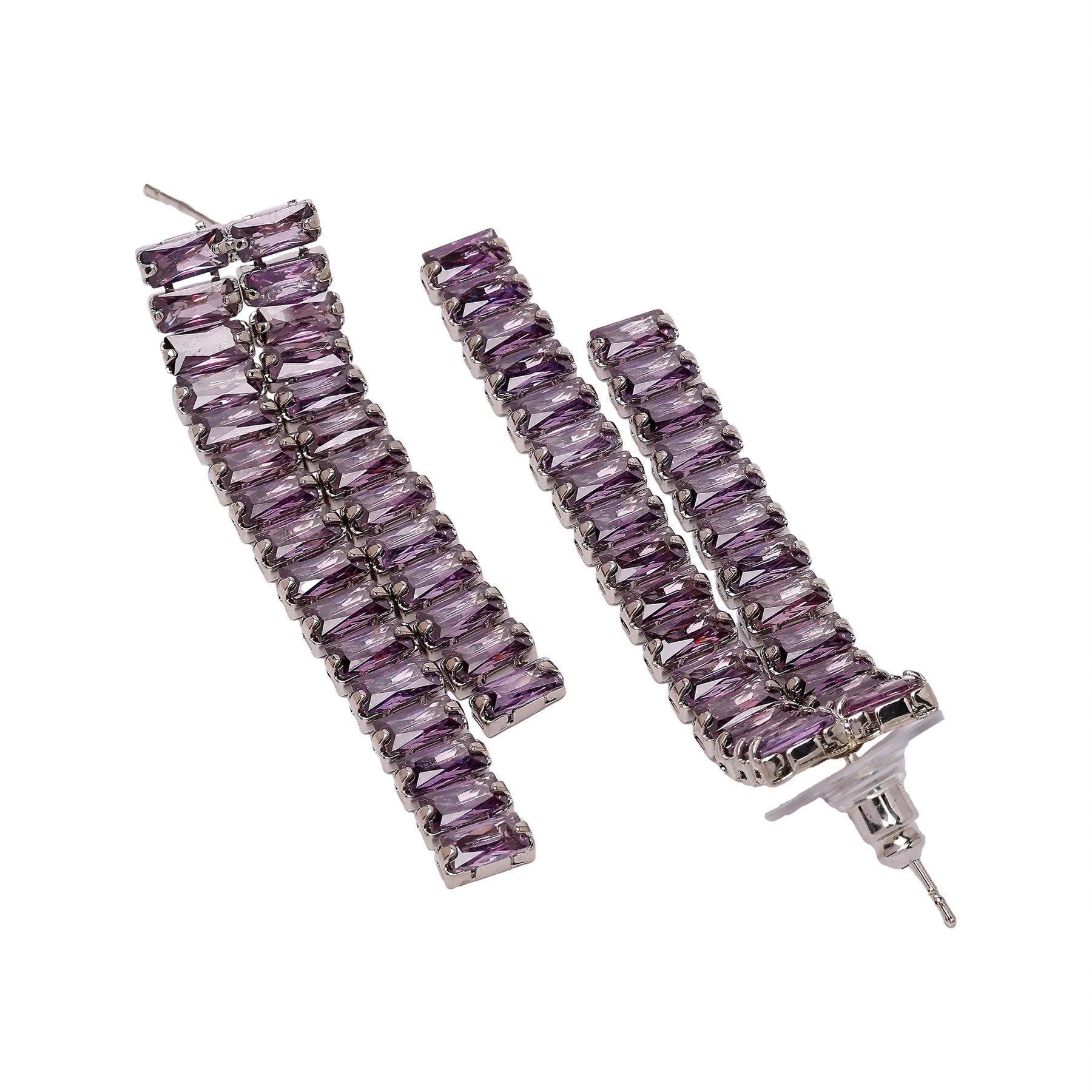 AGP PARIS Womens Diva Asymmetric Drop Earrings