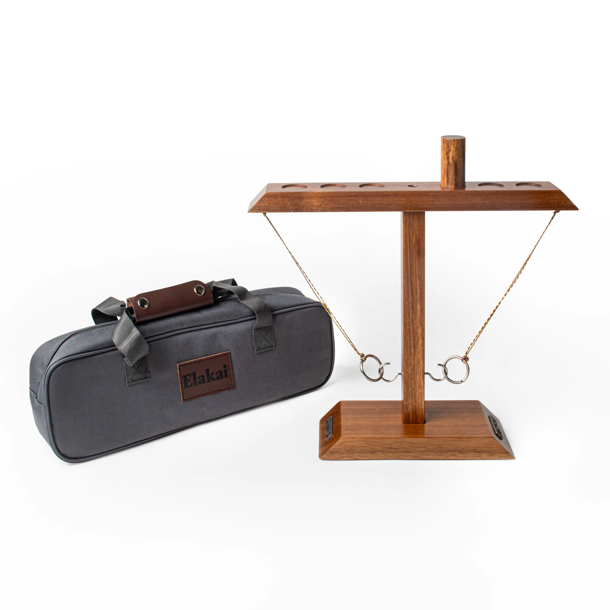 Elakai Acacia Globetrotter Tabletop Hook Ring Game