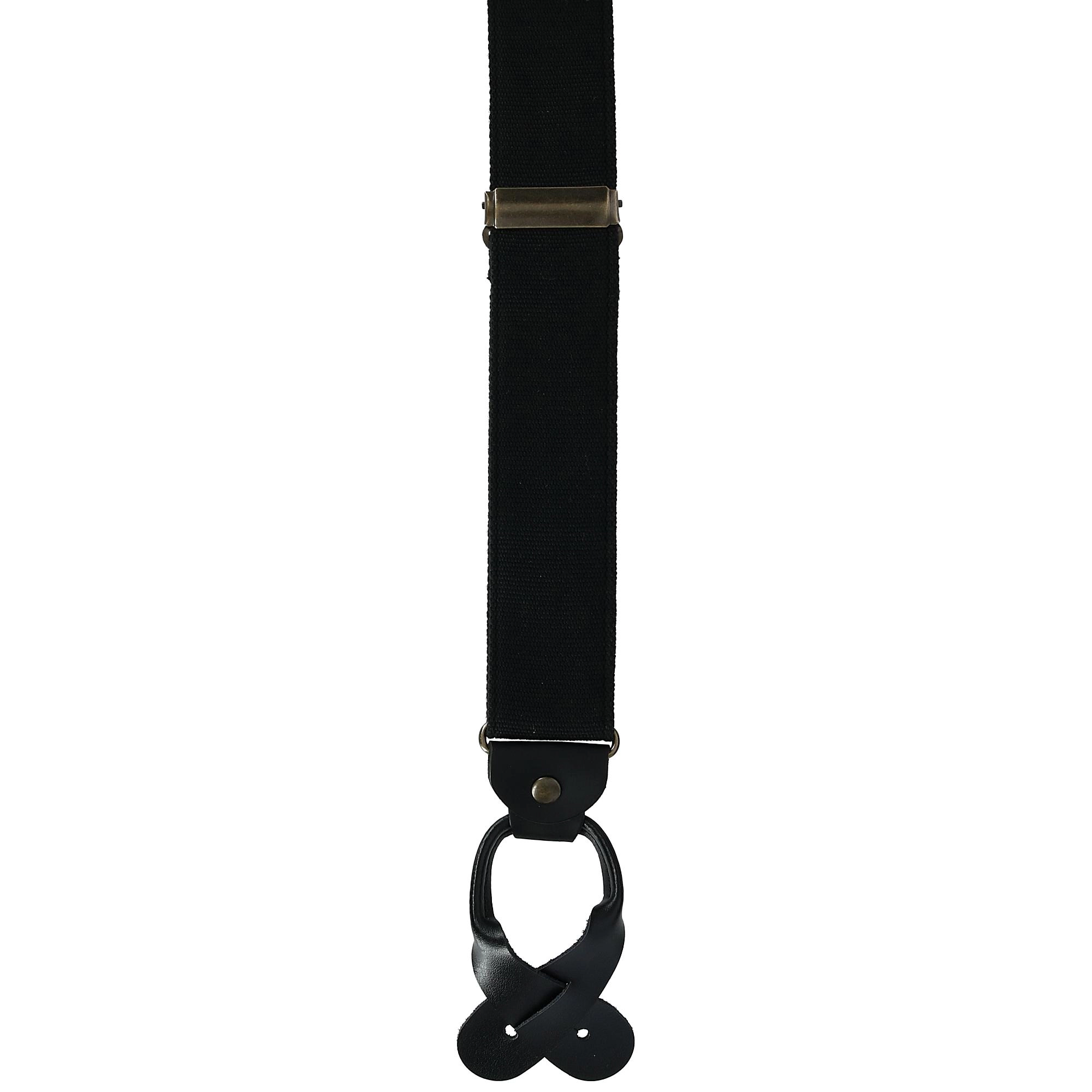 CTM Men's Canvas Button-End Old West Suspenders (Tall Available)