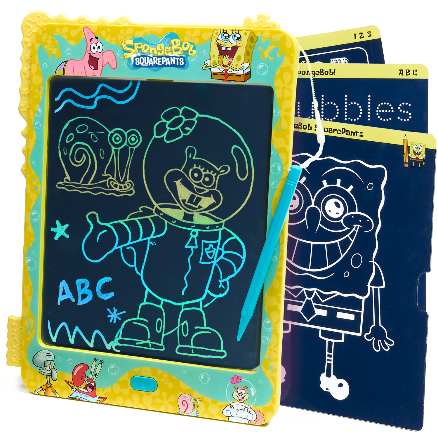 SpongeBob SquarePants Kids LCD Doodle Drawing Tablet - Bubble Turquoise