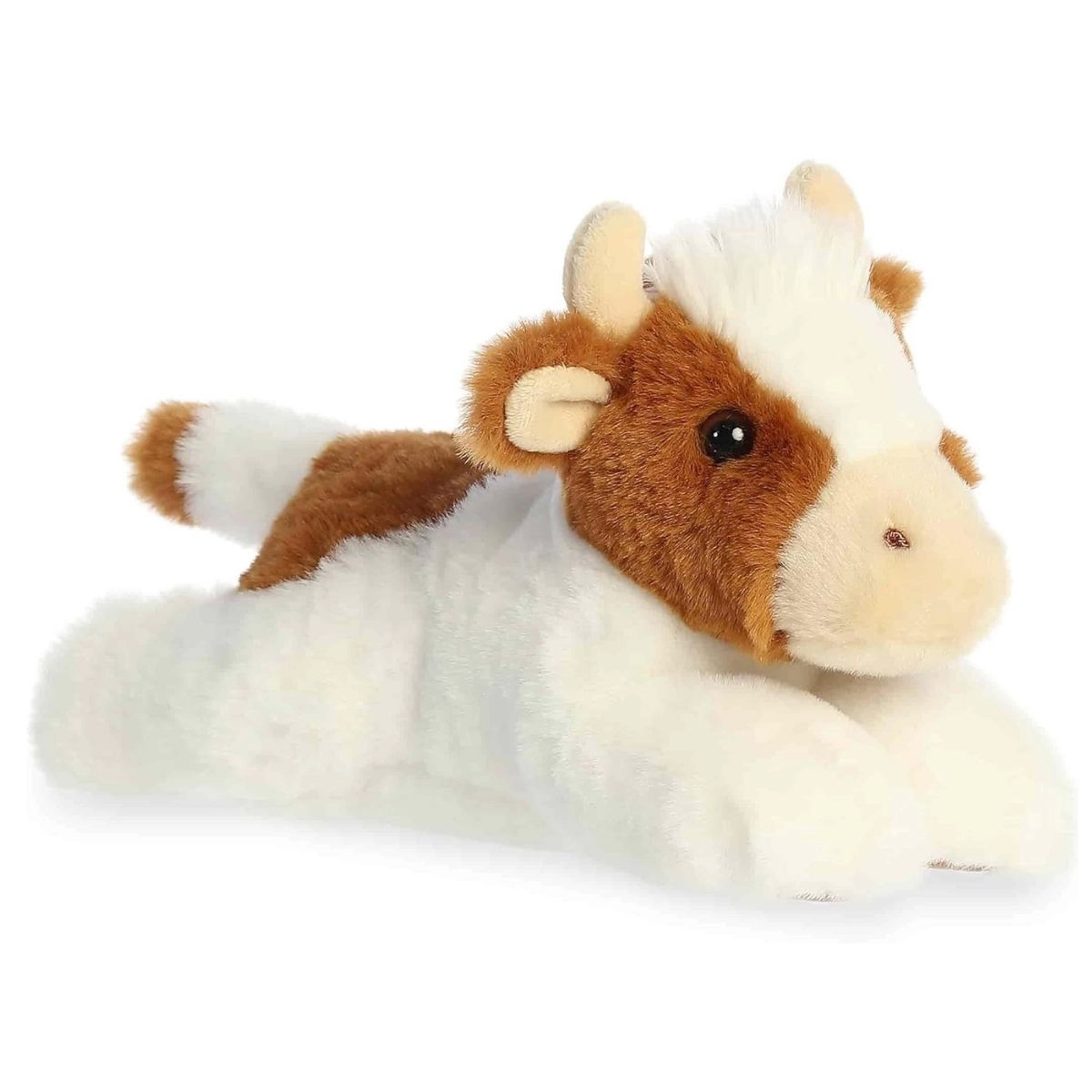 Aurora Mini Flopsie Grazy Guernsey Cow 8-Inch Stuffed Animal Plush