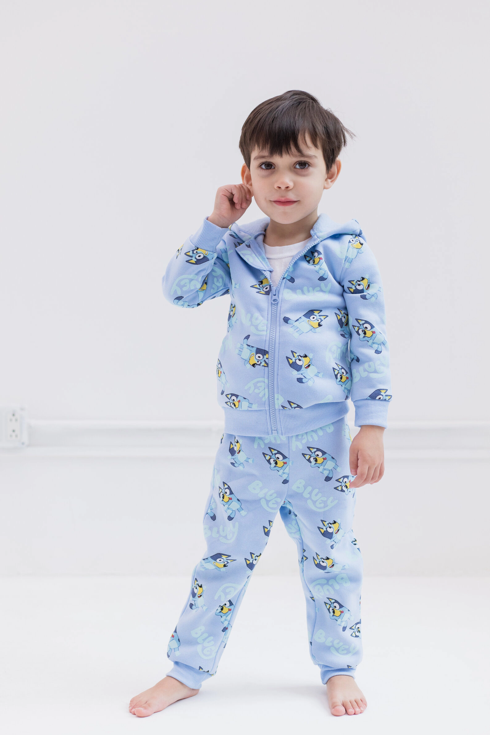 Bluey Boys' Fleece Hoodie and Joggers Set