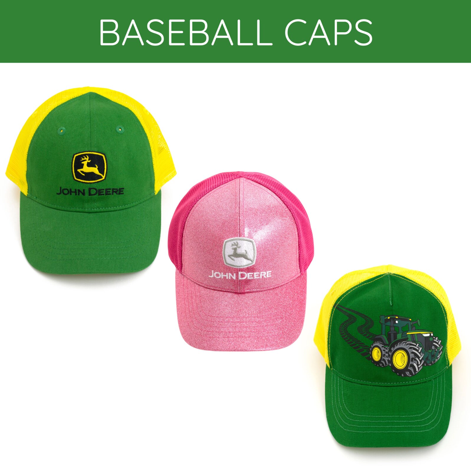 John Deere Snapback Trucker Baseball Cap