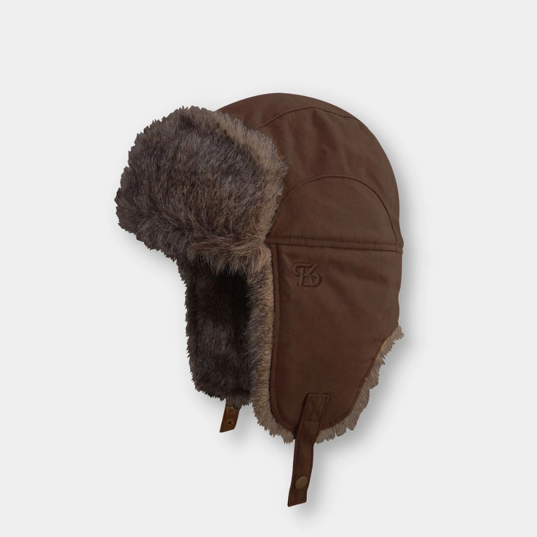 Kanut Sports Lakeson Trapper Hat - Waxed Cotton, Faux Fur Lining