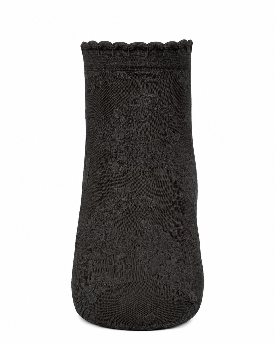 Memoi Botanic Sheer Girls Floral Embroidered Anklet Socks