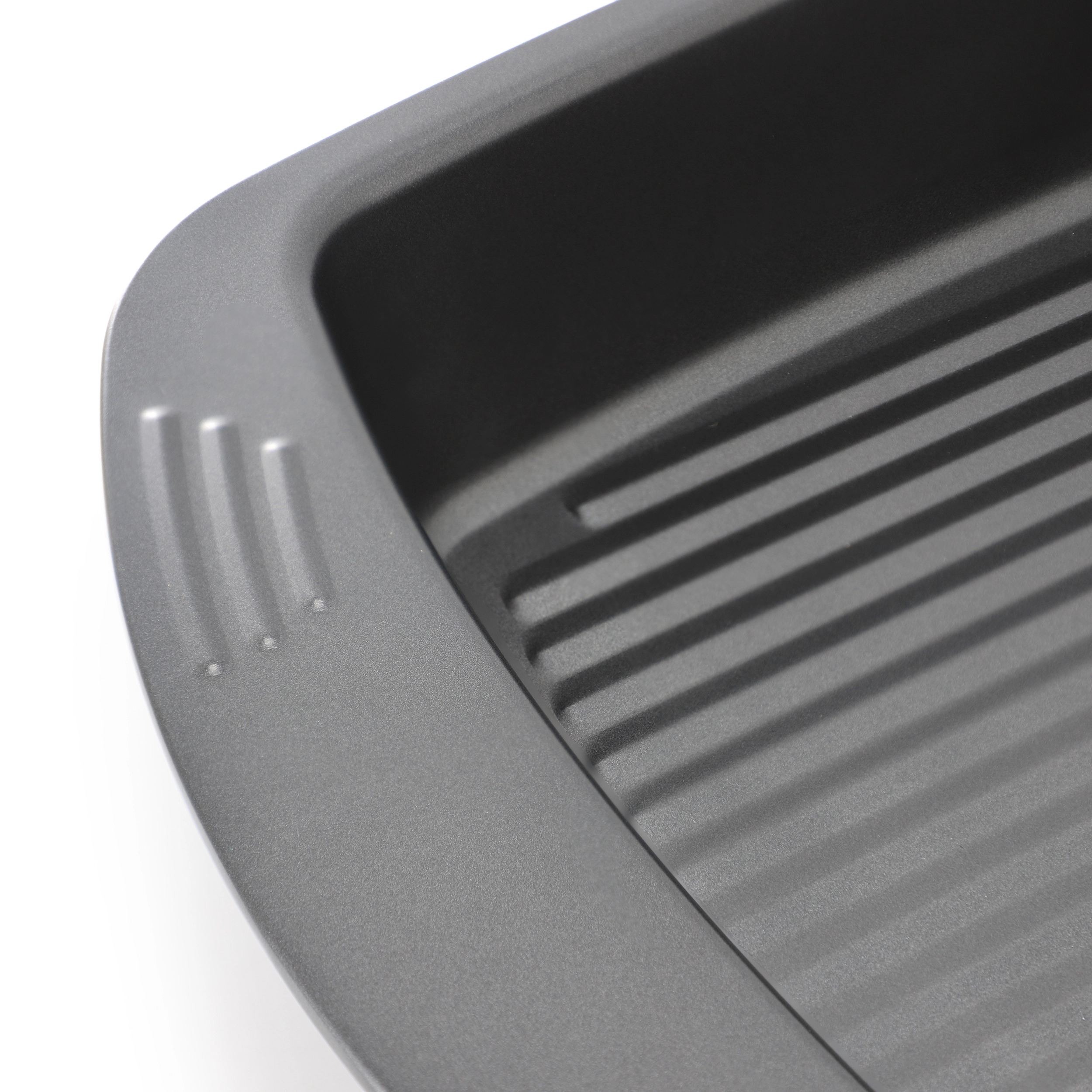 Gibson Home Towerhill 16.7 x 12.7 Inch Nonstick Steel Roaster Pan with Rack