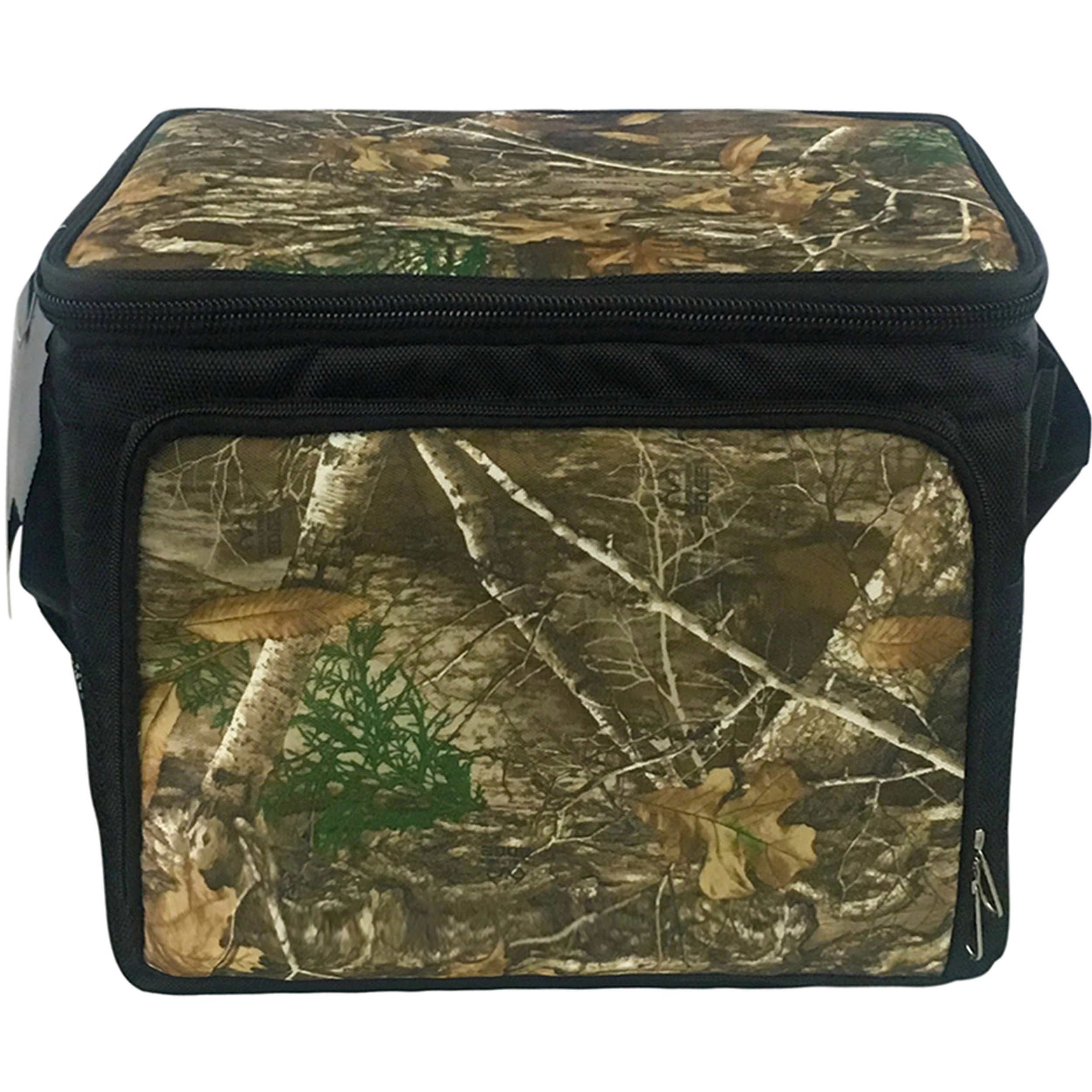 Brentwood Kool Zone 6 Can Insulated Cooler Bag with Hard Liner in Realtree Edge Camo