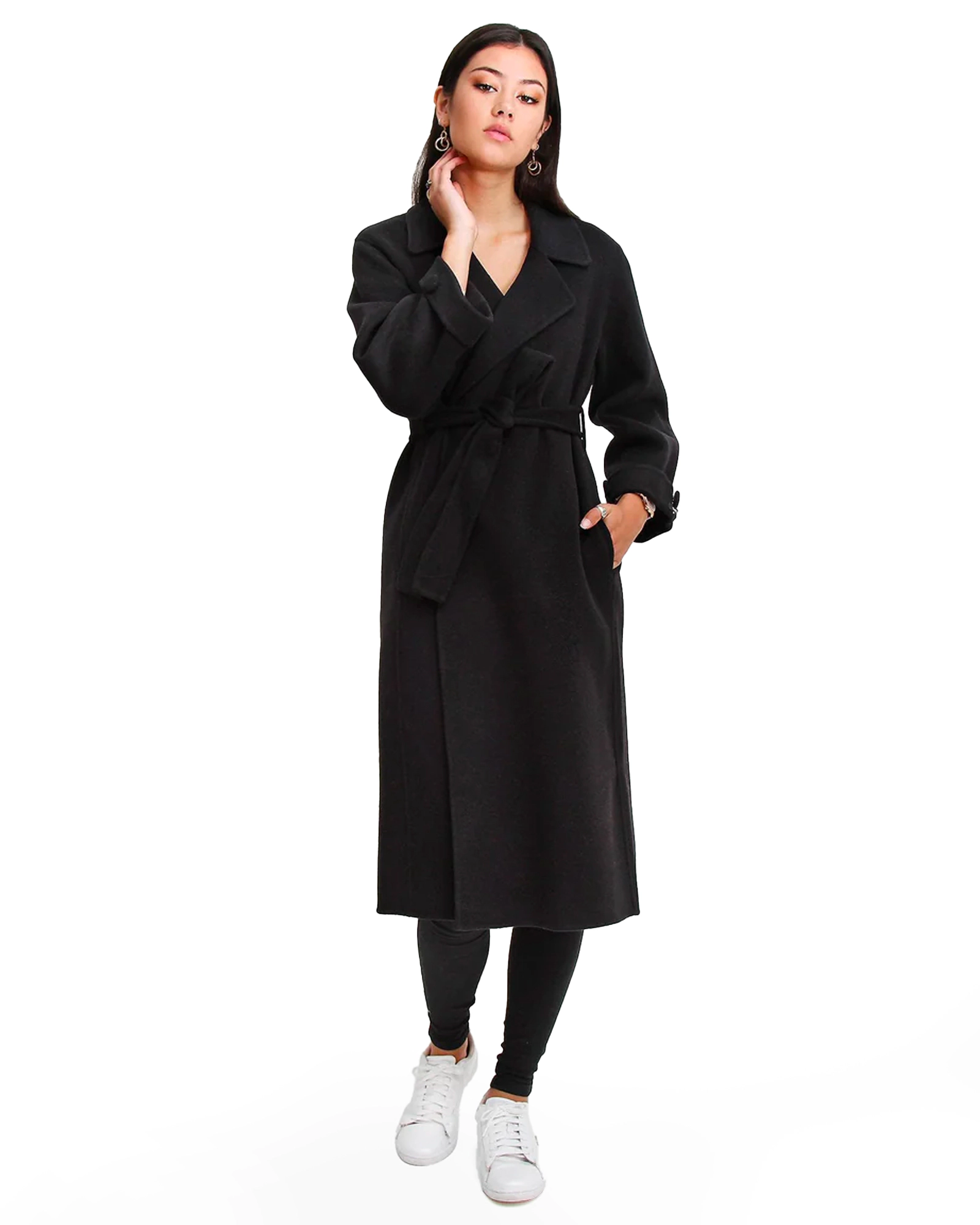 Belle & Bloom Womens Stay Wild Oversized Wool Coat