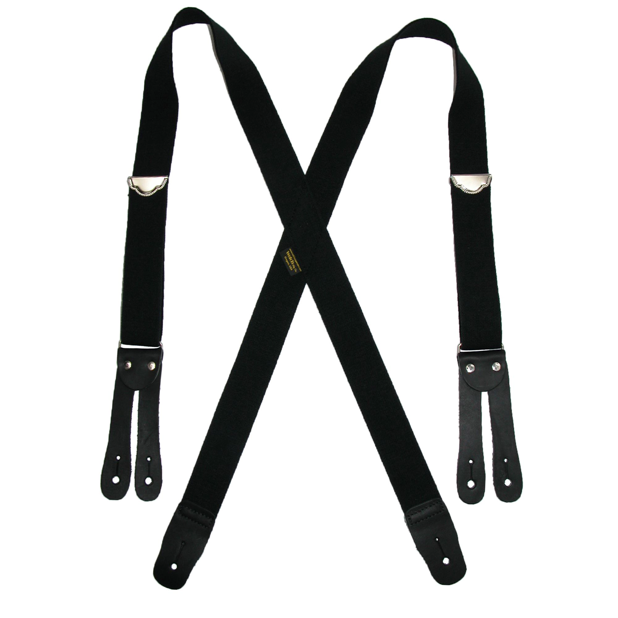 Welch Men's Elastic Button End Double Face Suspenders