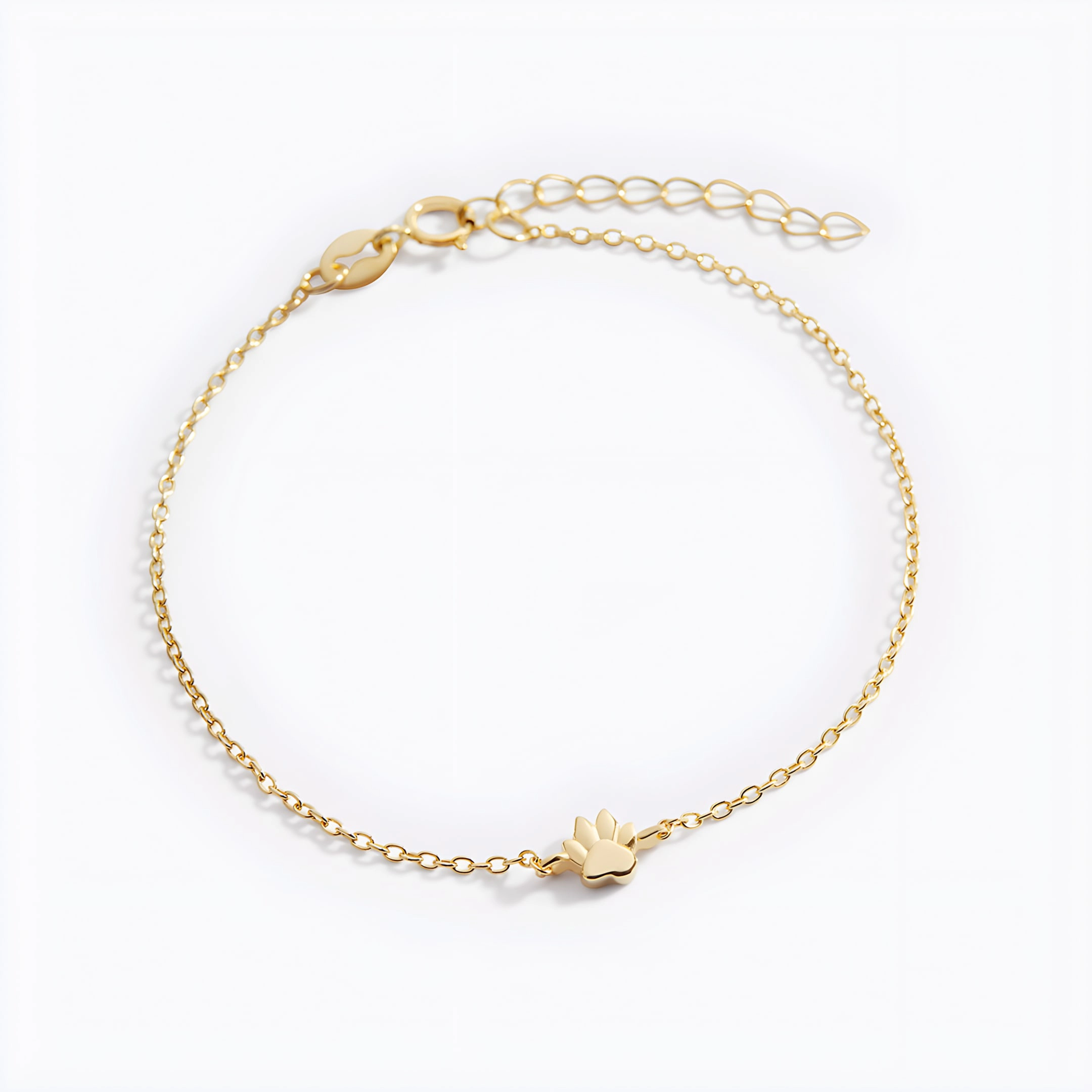 Mint & Lily Women's Tiny Pawprint Bracelet