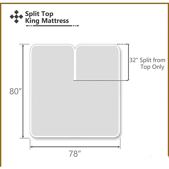 Egyptian Linens 608 Thread Count Damask Stripe Cotton Top Split Flex ...