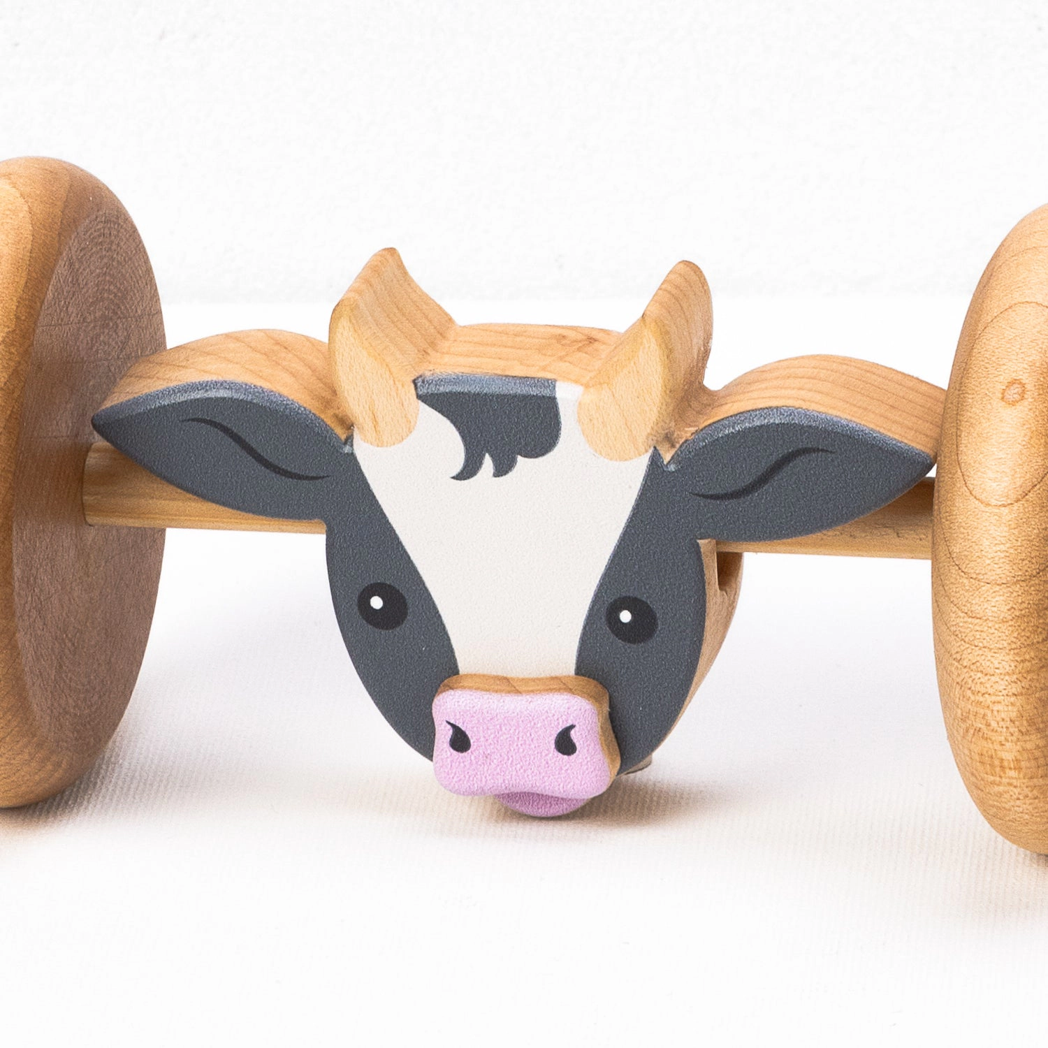 Merry Roll Along Wooden Push Toy, Made in USA