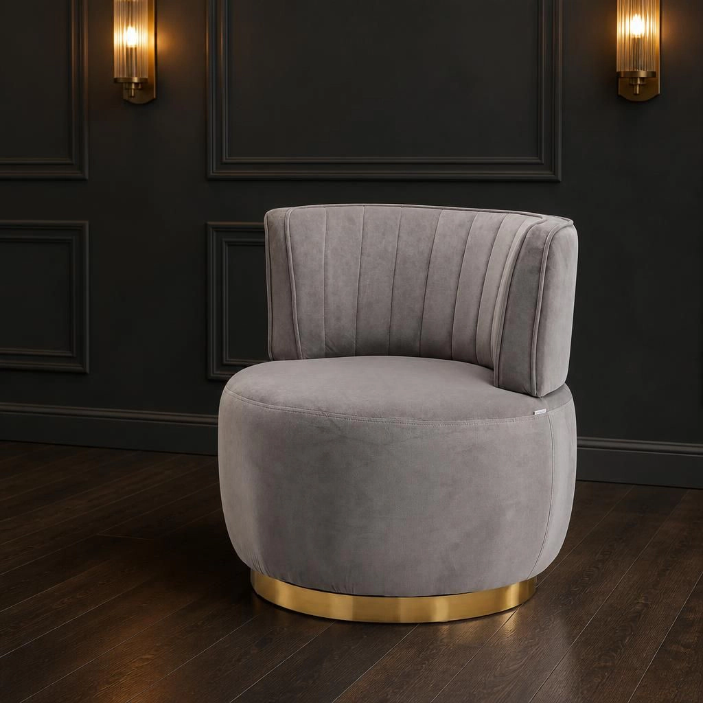 GOODSILO Upholstered Velvet Accent Chair Soft Padded Seating