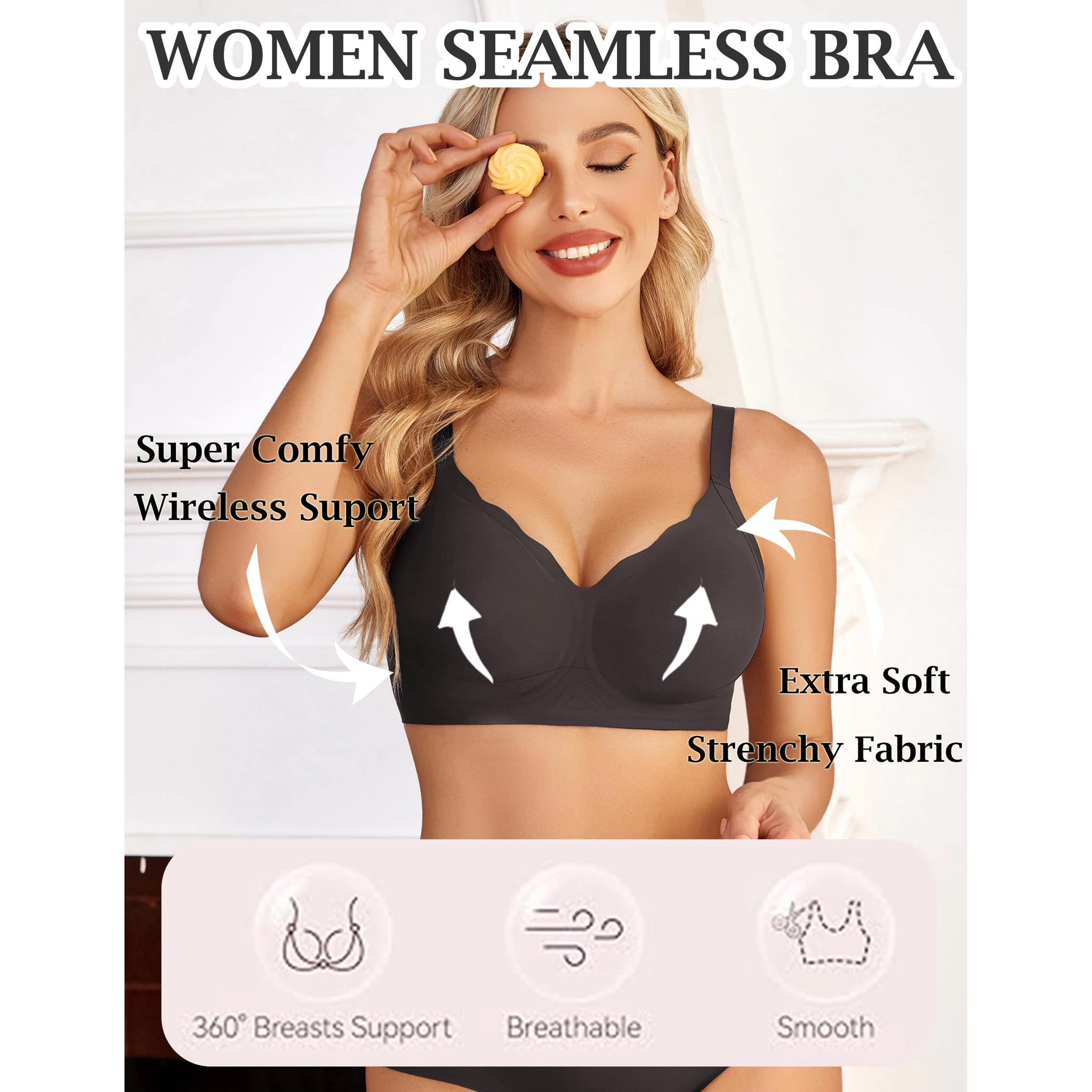 Avidlove Women's Seamless Wireless Bralette