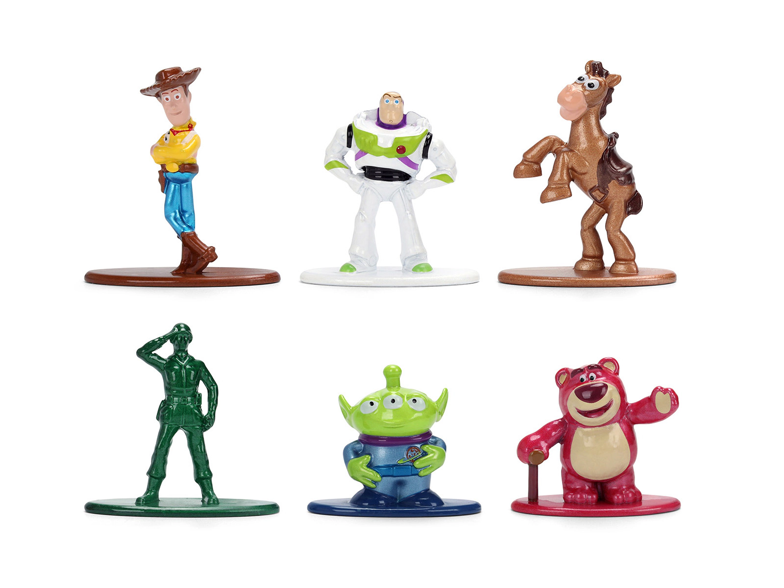 Jada Set of 6 Diecast Figures "Toy Story" Movie Franchise "Nano Metalfigs" Series Diecast Models by Jada
